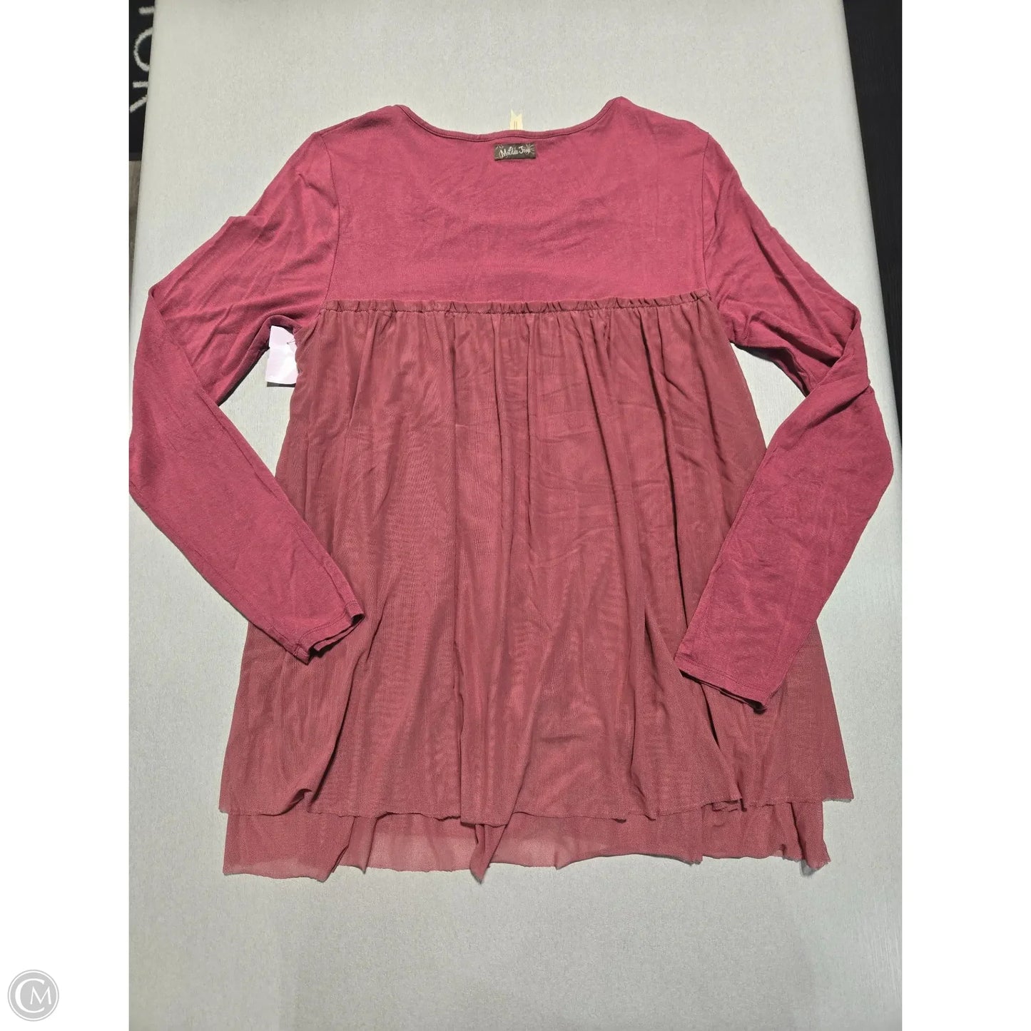 Top Long Sleeve By Matilda Jane In Pink, Size: L