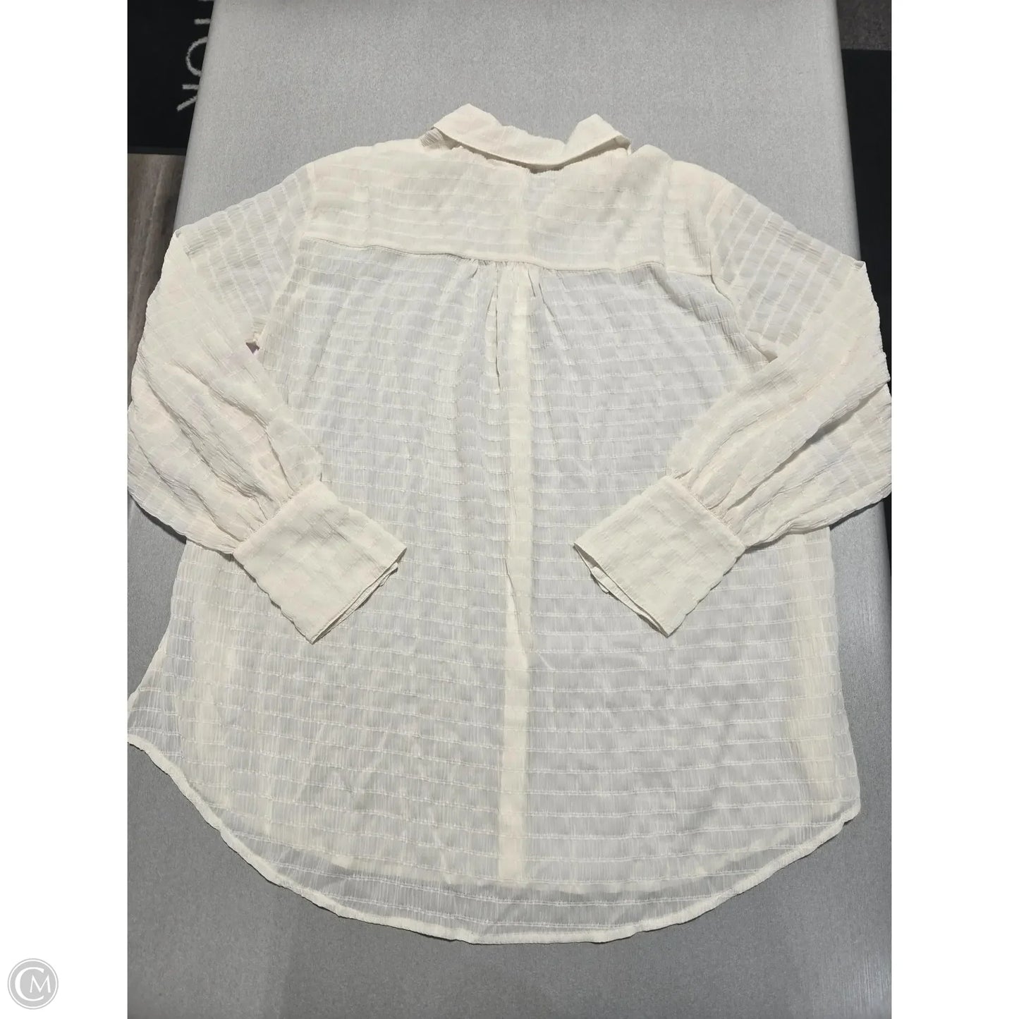 Top Long Sleeve By Free People In Cream, Size: S