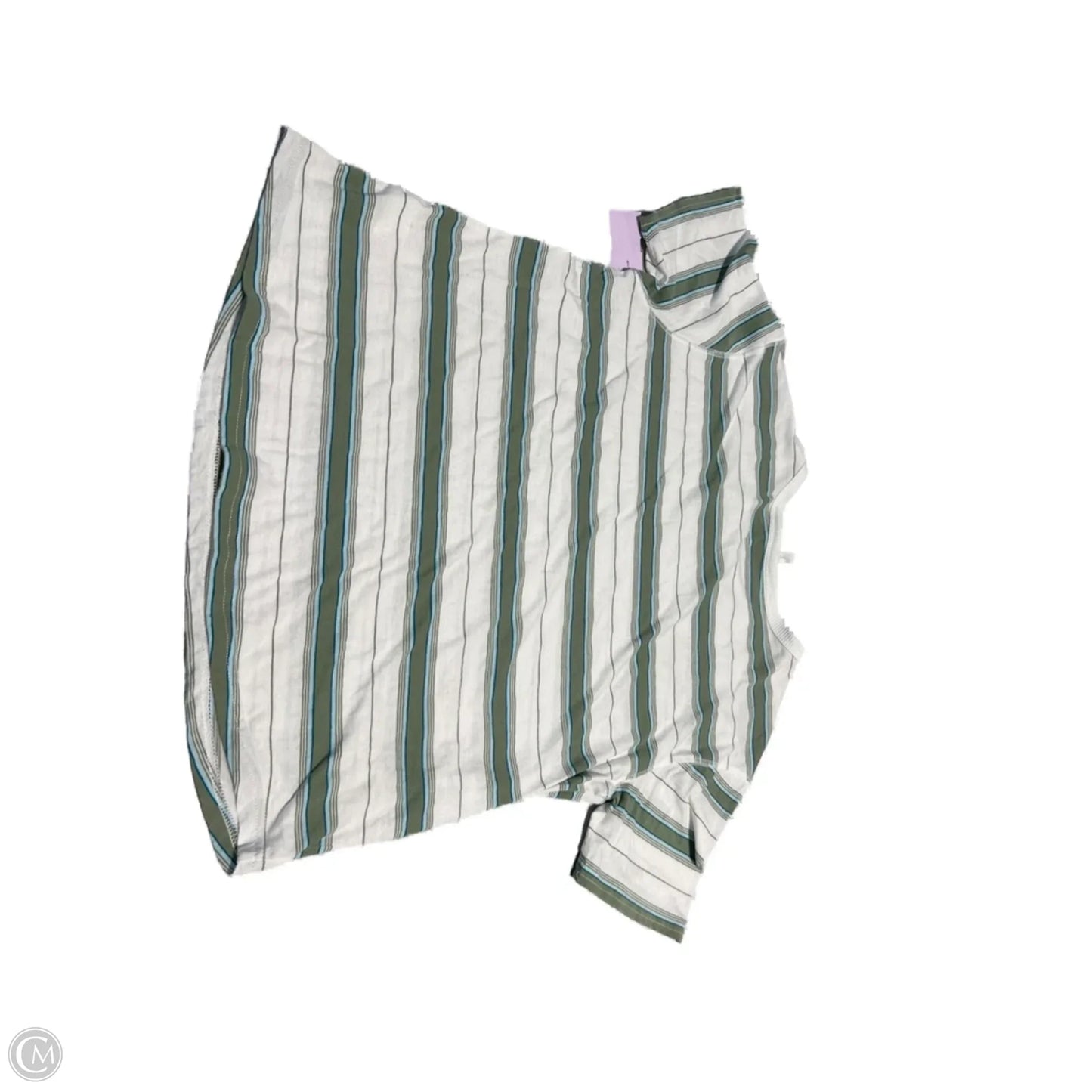 Top Short Sleeve By Wishlist In Striped Pattern, Size: S