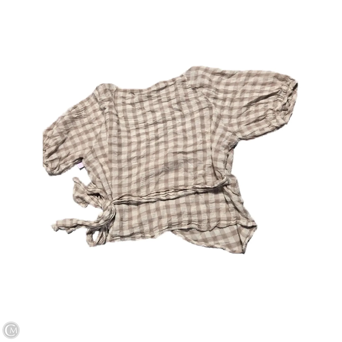 Top Short Sleeve By Madewell In Brown, Size: L