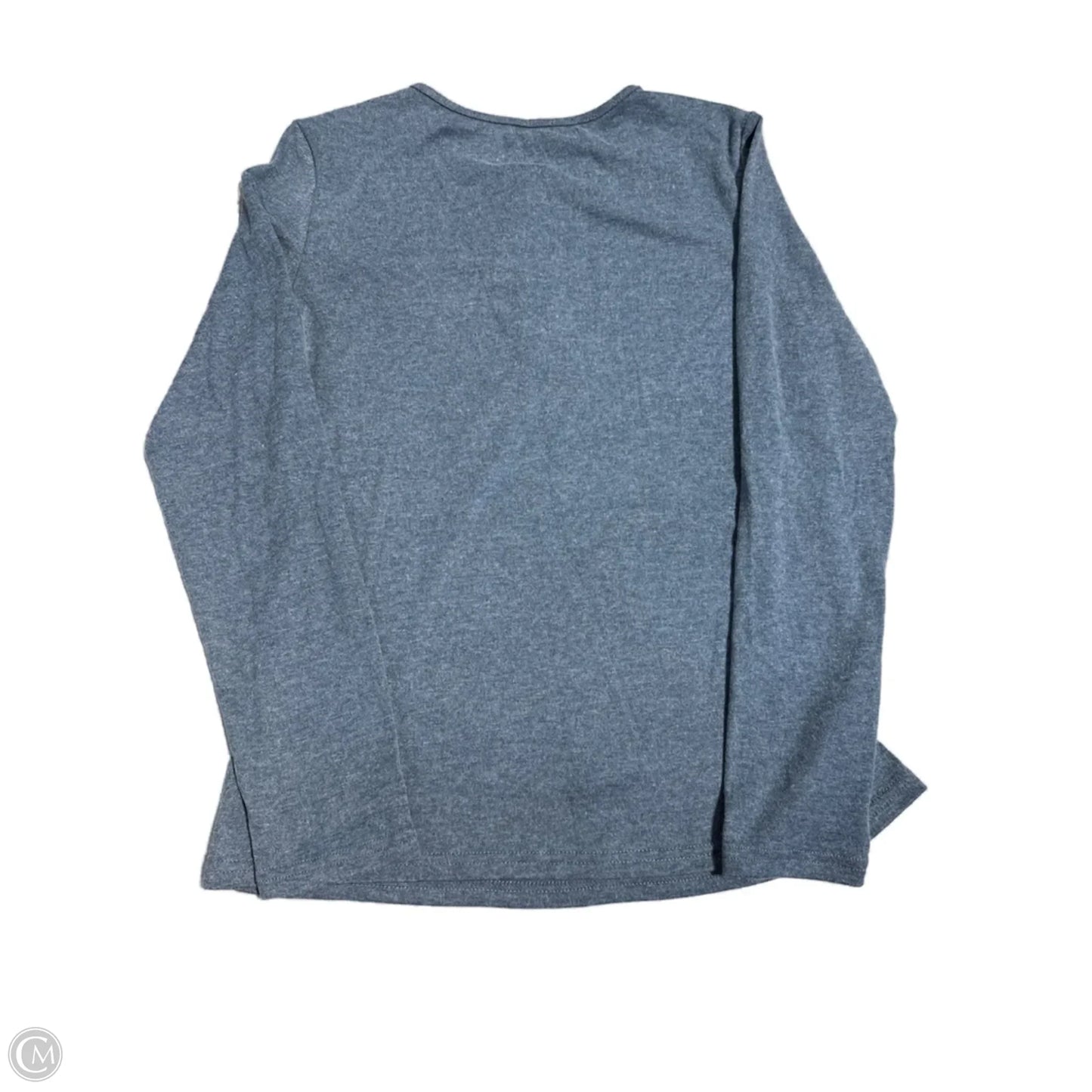 Top Long Sleeve Basic By Shein In Blue, Size: M