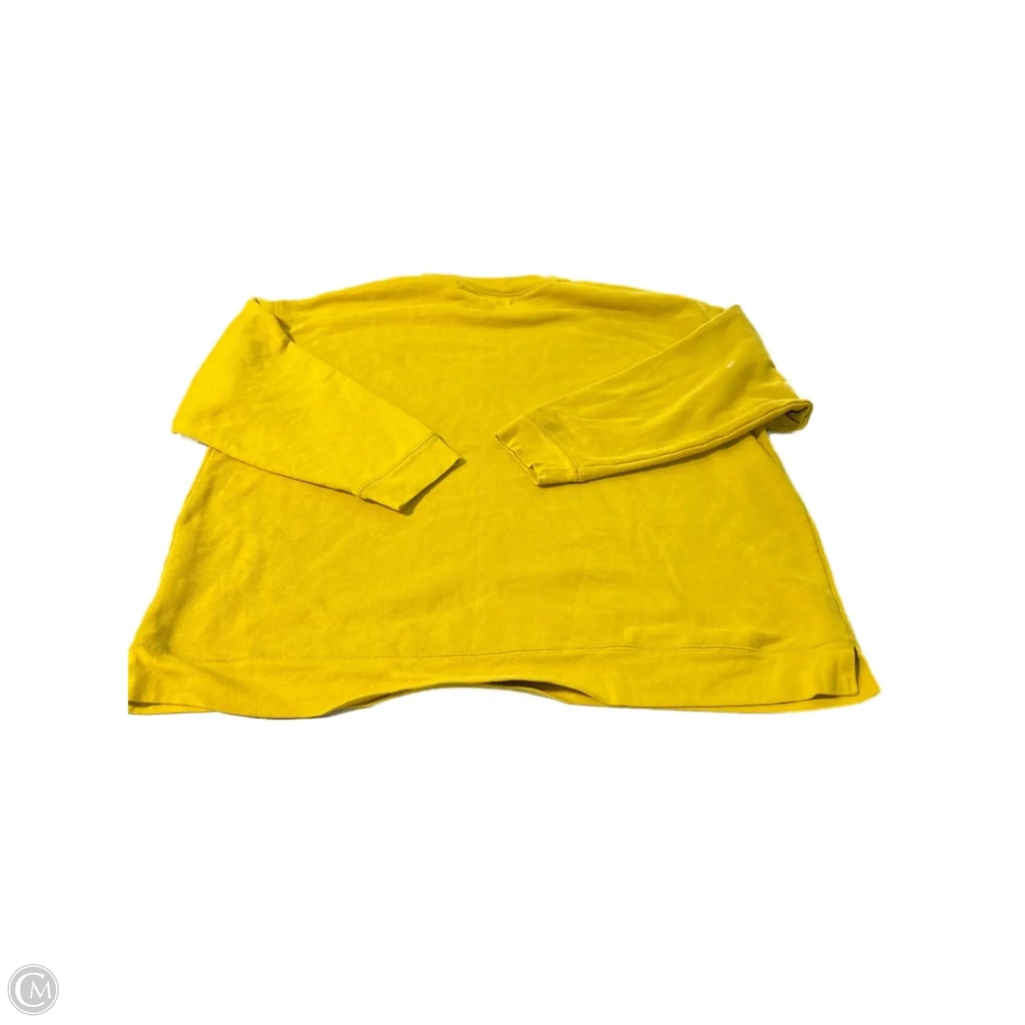 Sweatshirt Crewneck By Madewell In Yellow, Size: 1x