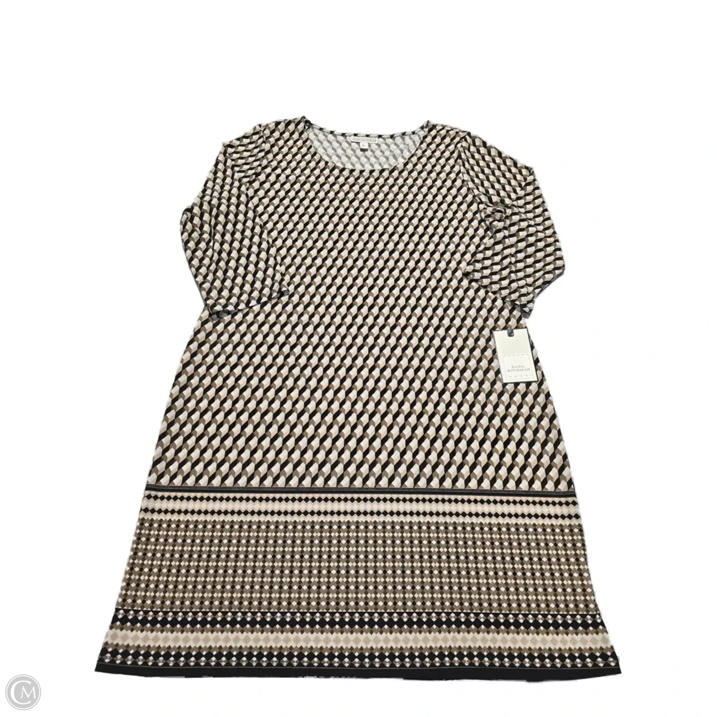 Dress Casual Midi By Dana Buchman In Brown, Size: Xl