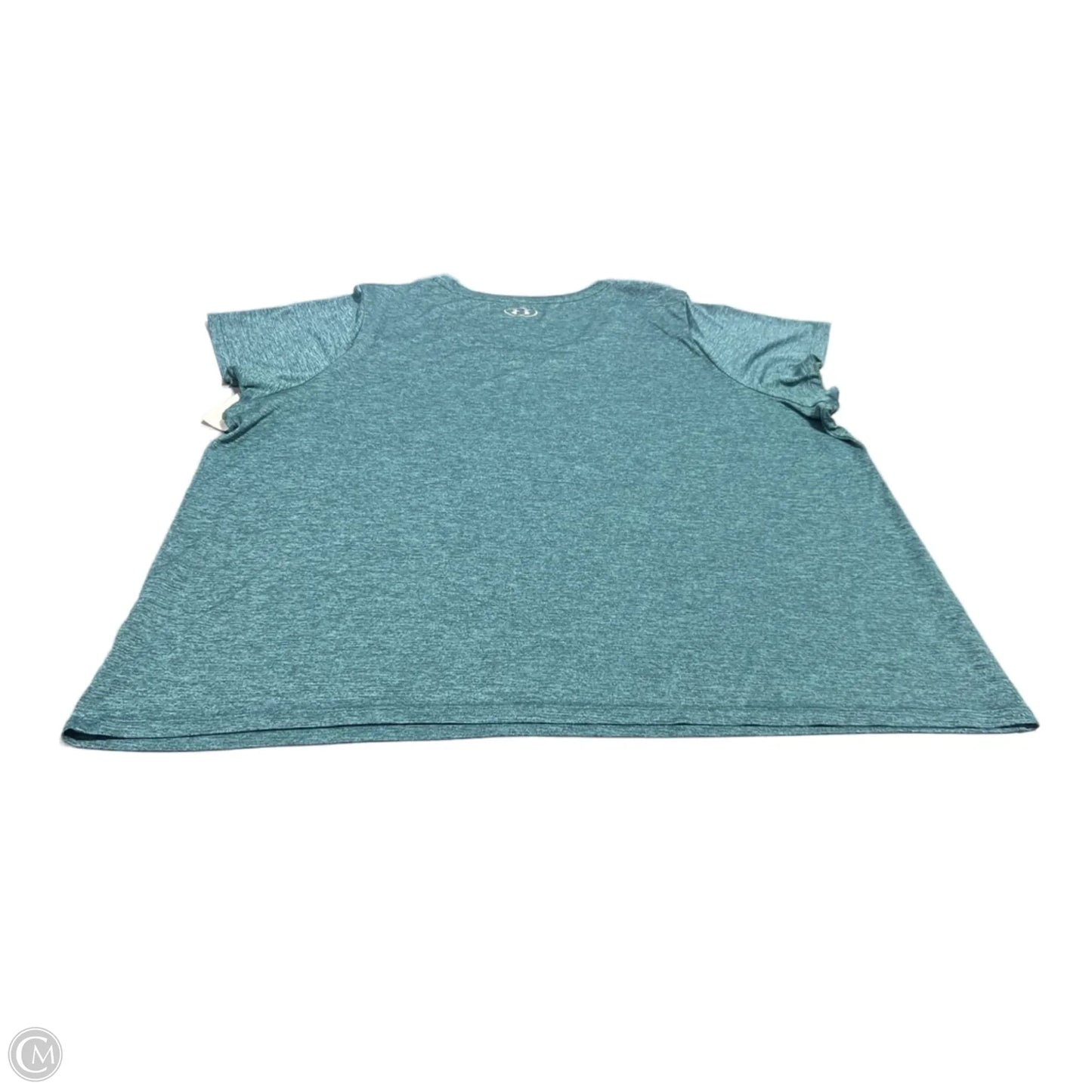 Athletic Top Short Sleeve By Under Armour In Blue, Size: 3x