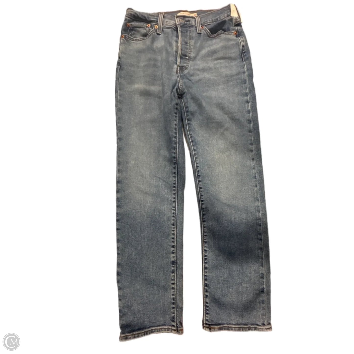 Jeans Straight By Levis In Blue Denim, Size: 6