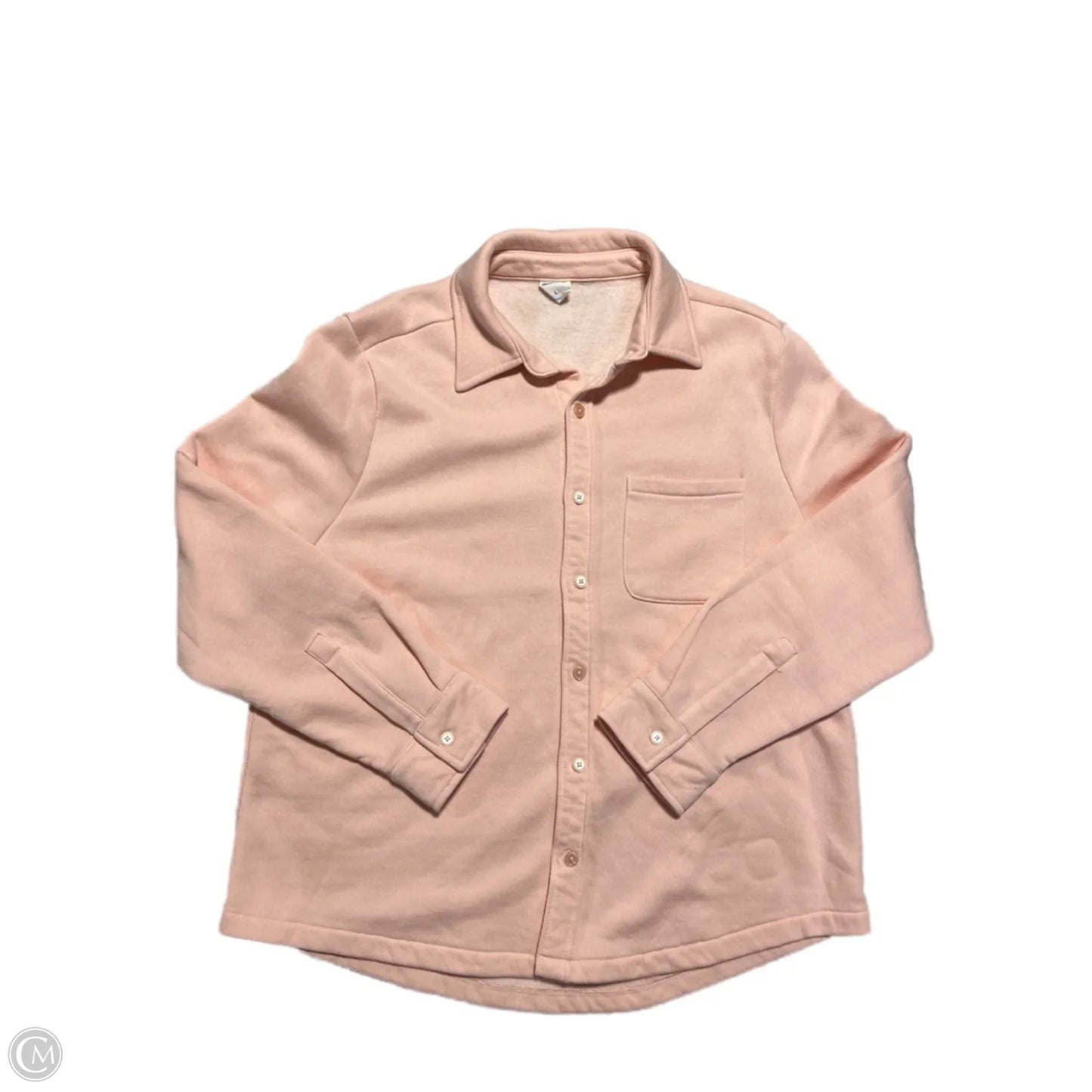 Top Long Sleeve By Cmc In Pink, Size: L