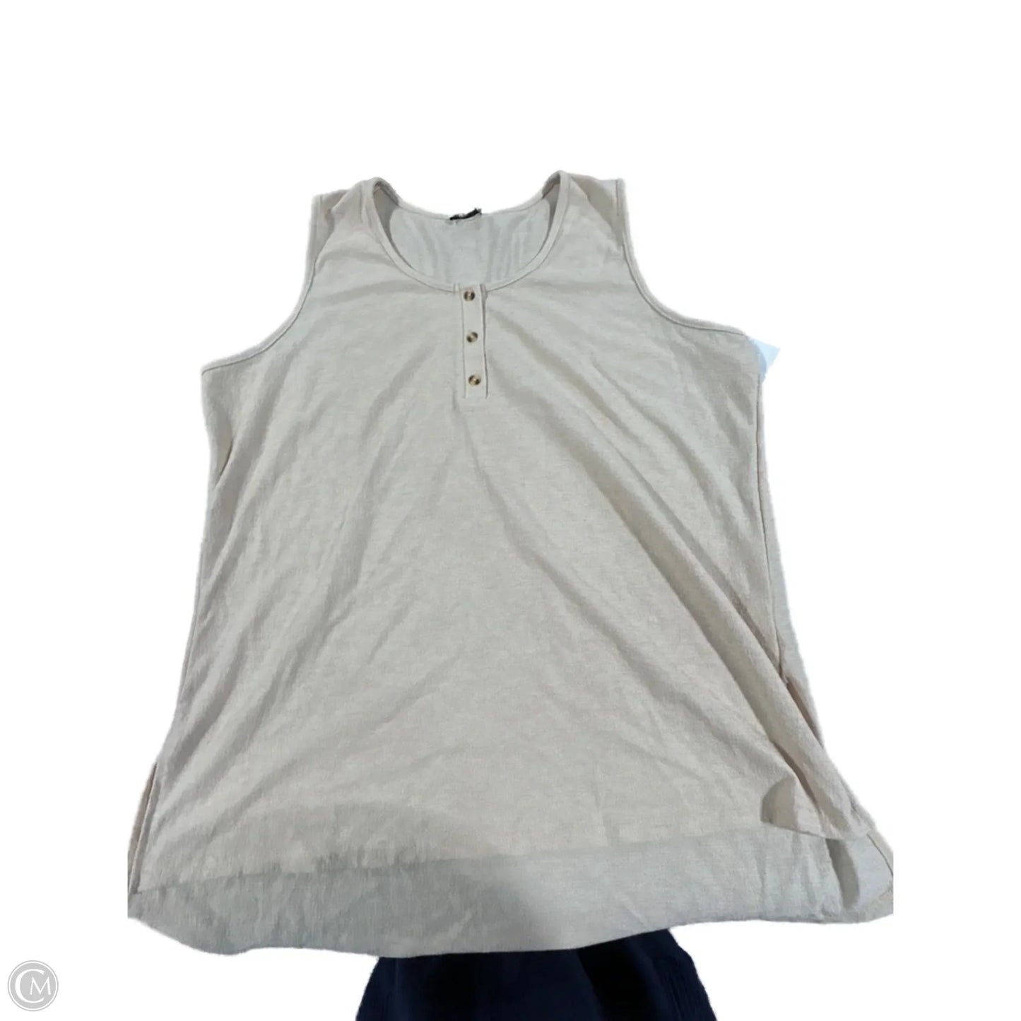 Tank Top By White Birch In Cream, Size: 2x