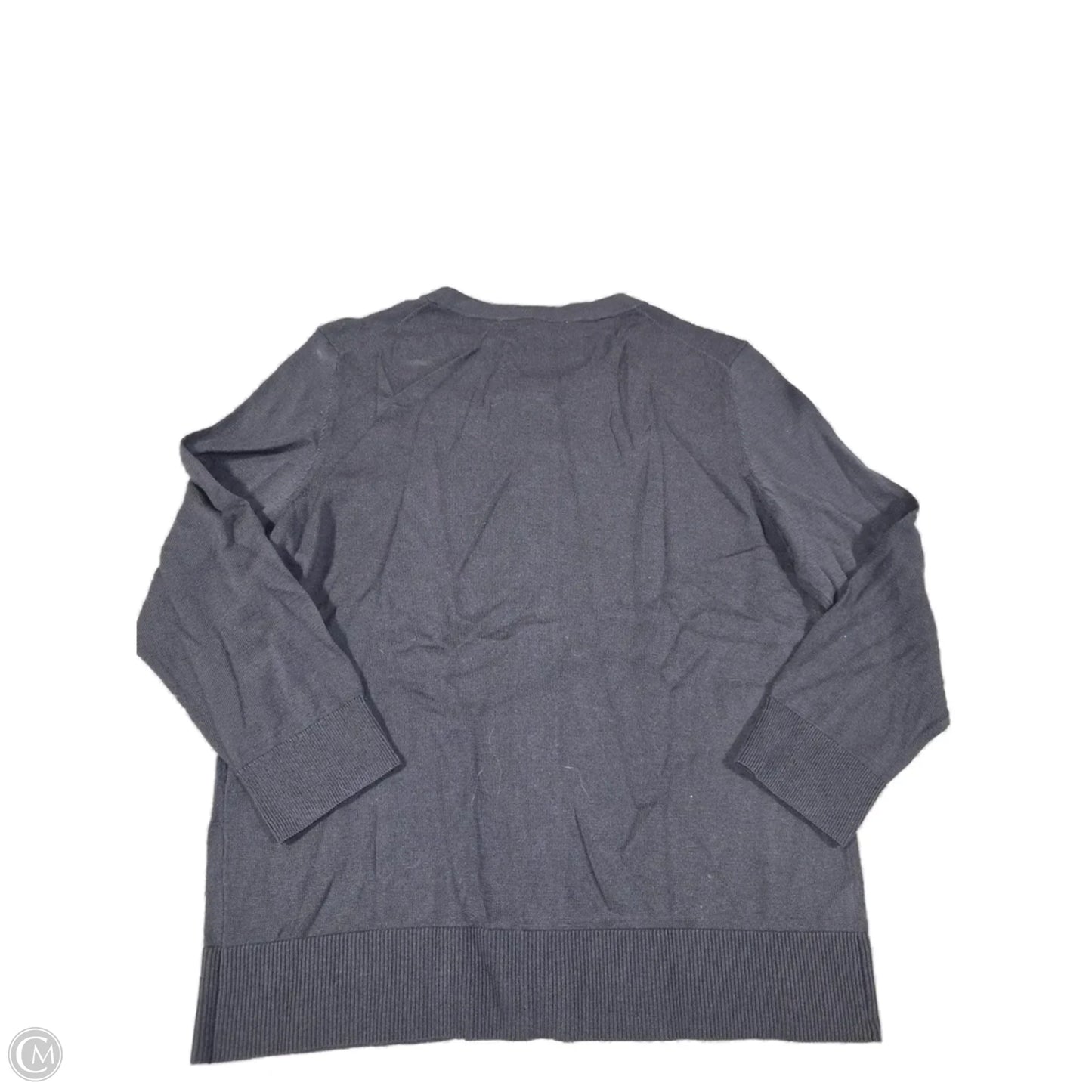 Sweater Cardigan By Loft In Grey, Size: M