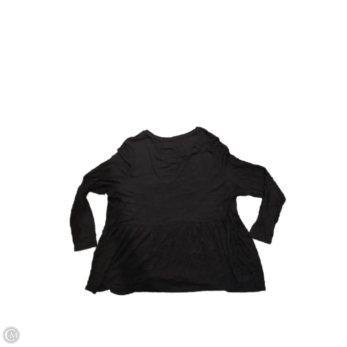 Top Long Sleeve Basic By Maurices In Black, Size: 2x