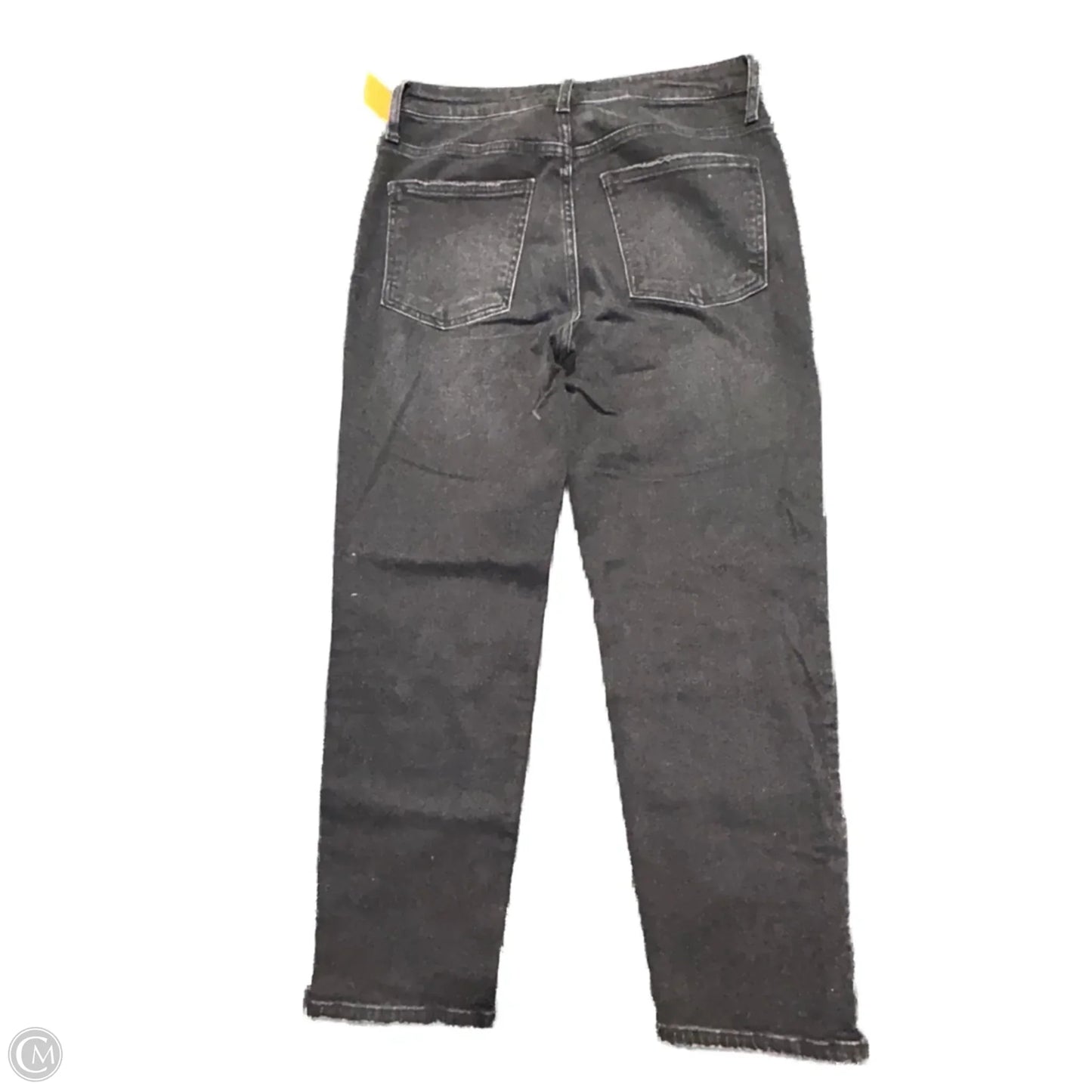Jeans Straight By Kut In Black Denim, Size: 8