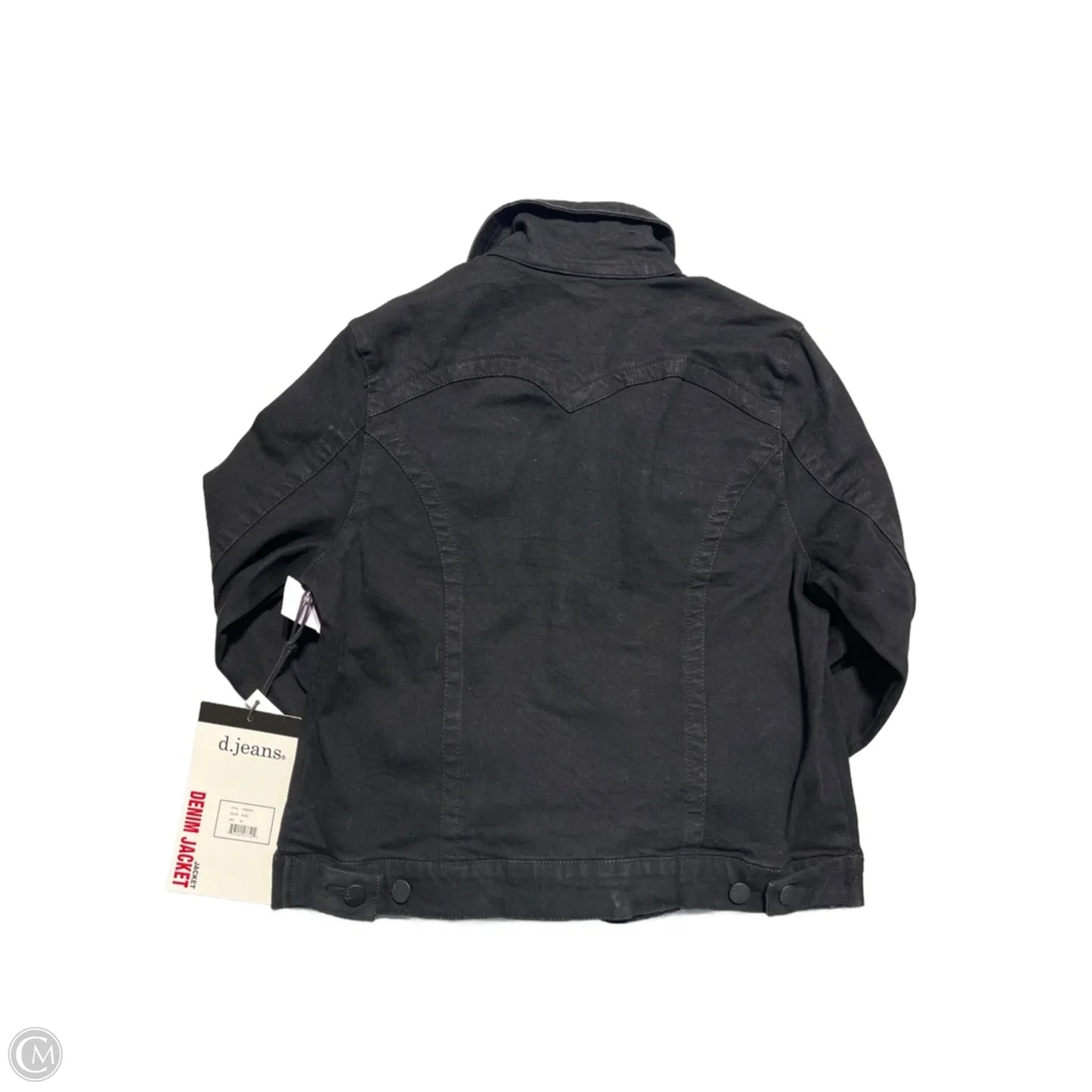 Jacket Denim By D Jeans In Black, Size: M