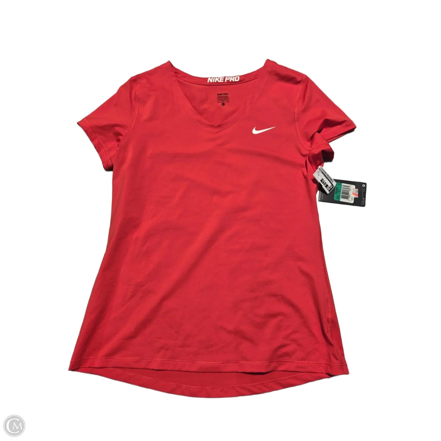 Athletic Top Short Sleeve By Nike In Red, Size: Xl