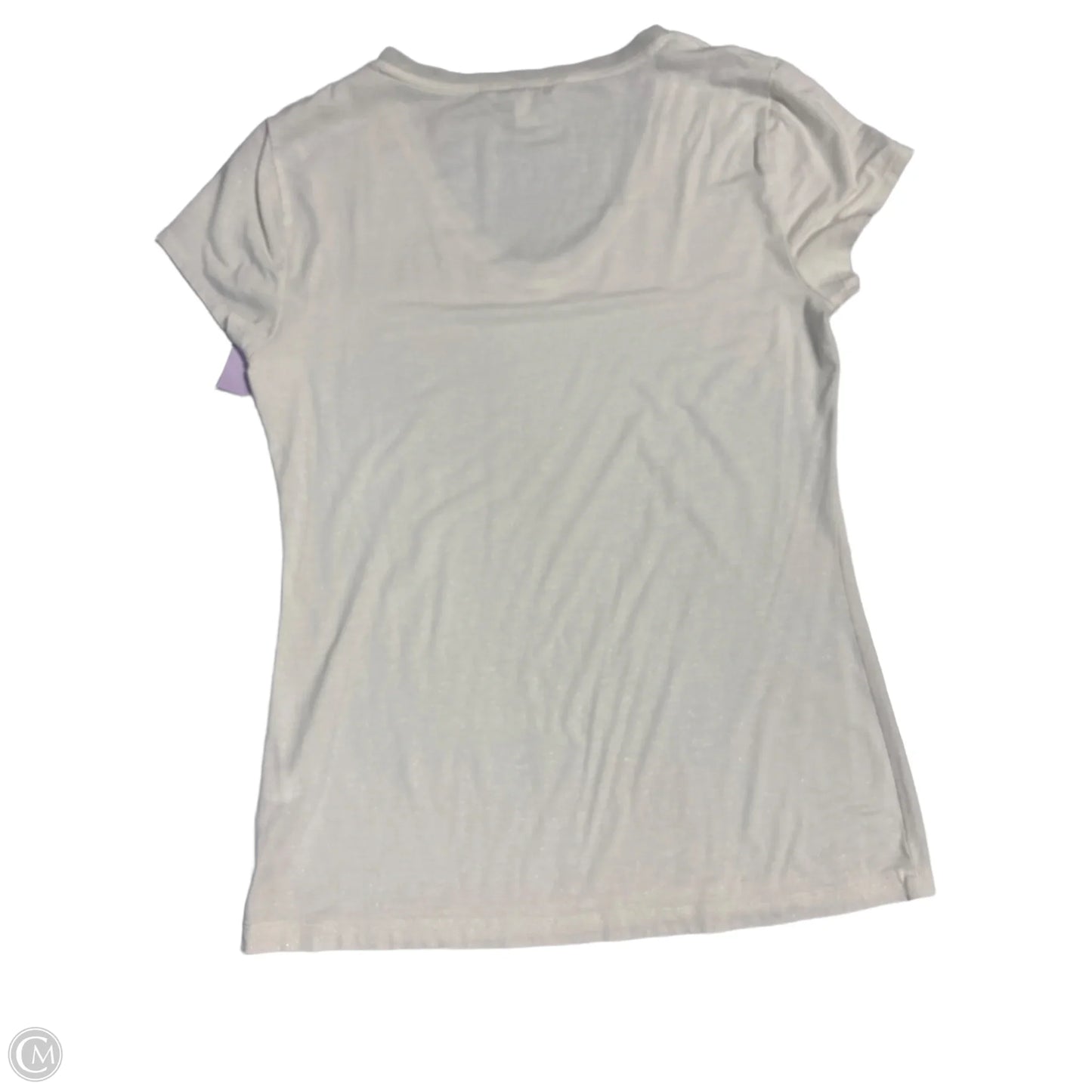 Top Short Sleeve By Banana Republic In Cream, Size: M
