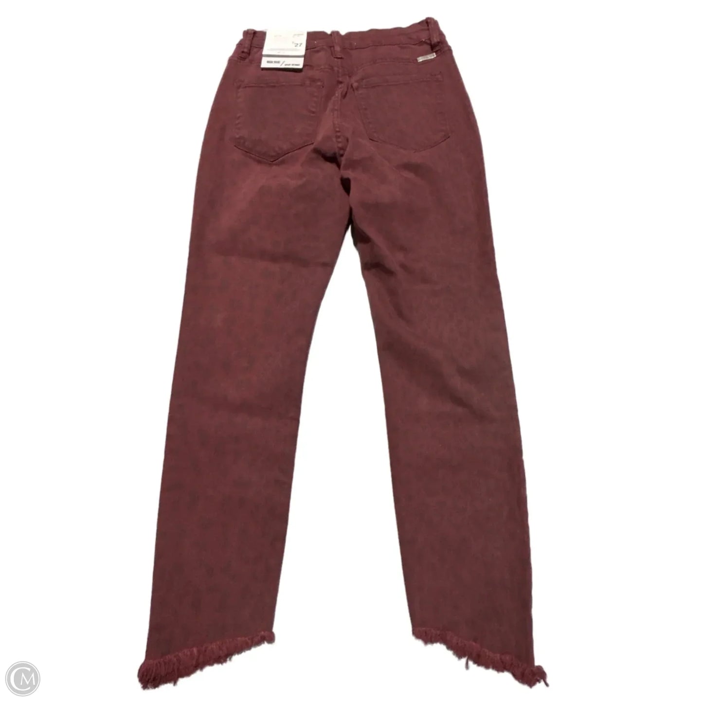 Jeans Skinny By Kancan In Maroon, Size: 4