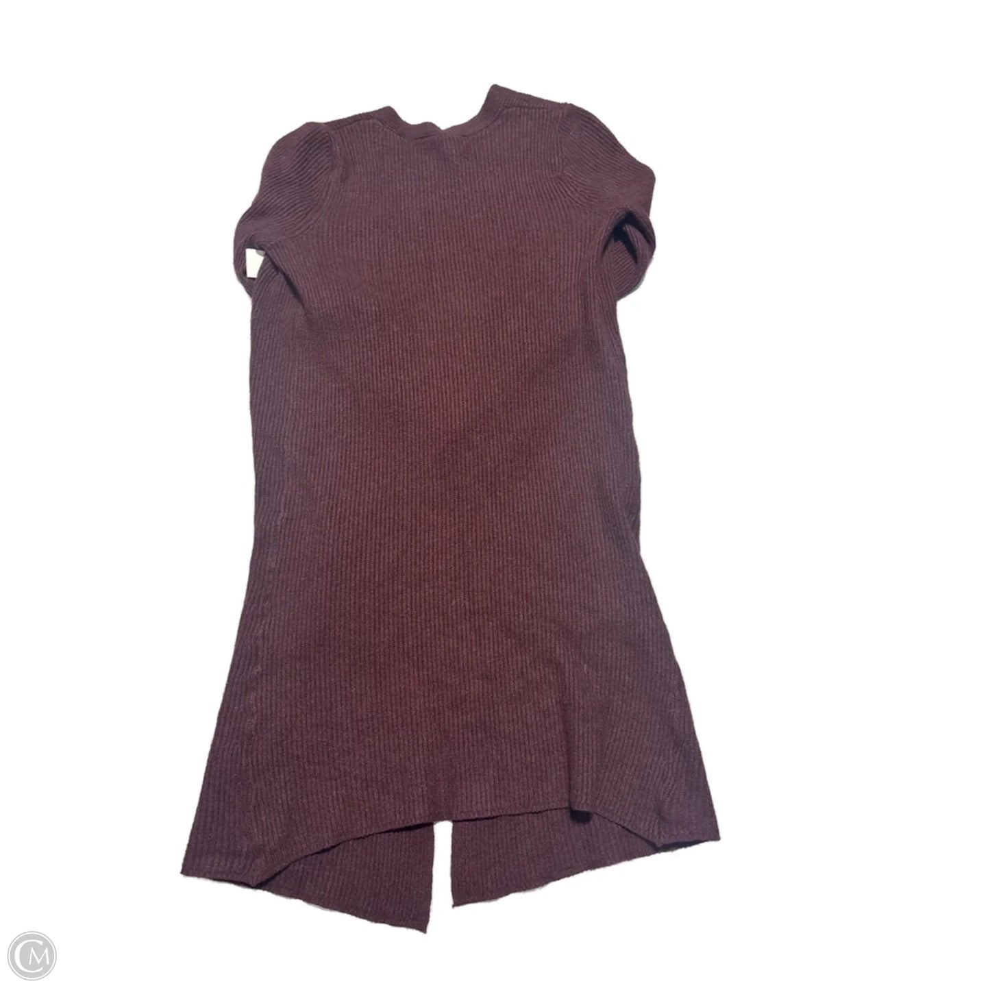 Cardigan By Cyrus Knits In Maroon, Size: Xs