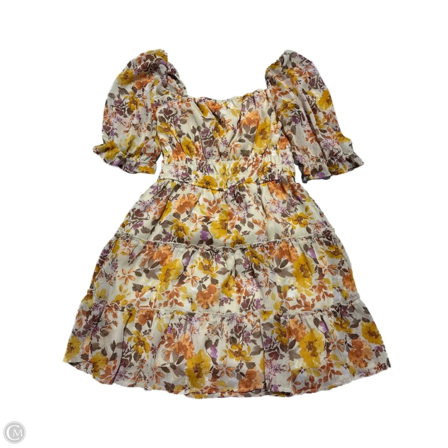 Dress Casual Short By Cme In Floral Print, Size: M