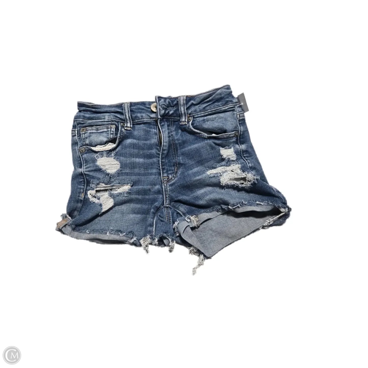 Shorts By American Eagle In Blue Denim, Size: 2
