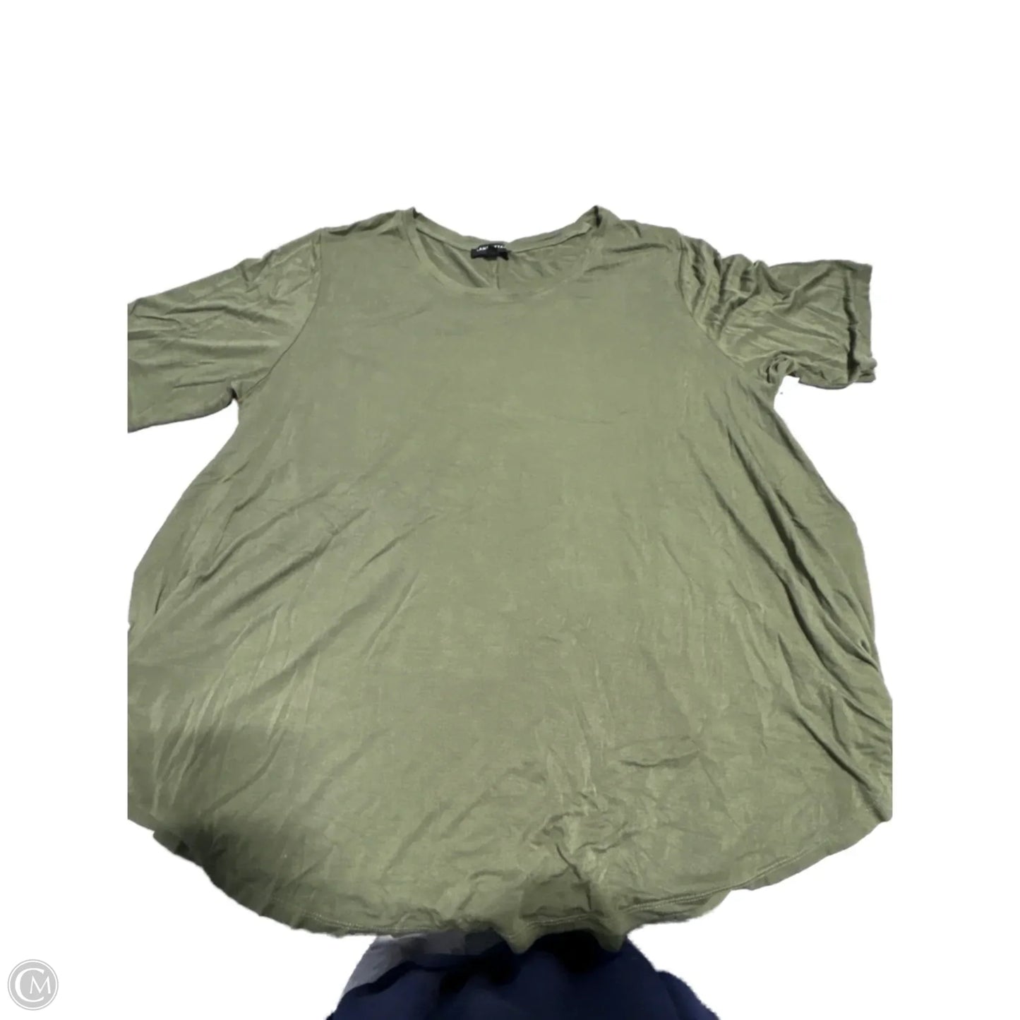 Top Short Sleeve Basic By Lane Bryant In Green, Size: Xxl