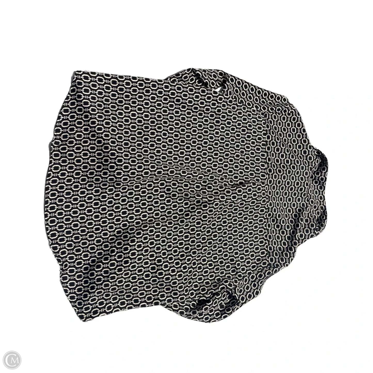 Top Long Sleeve By H&m In Black & Cream, Size: L