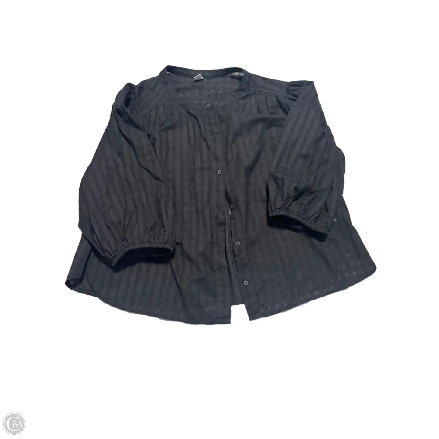 Top 3/4 Sleeve By Old Navy In Black, Size: Xl