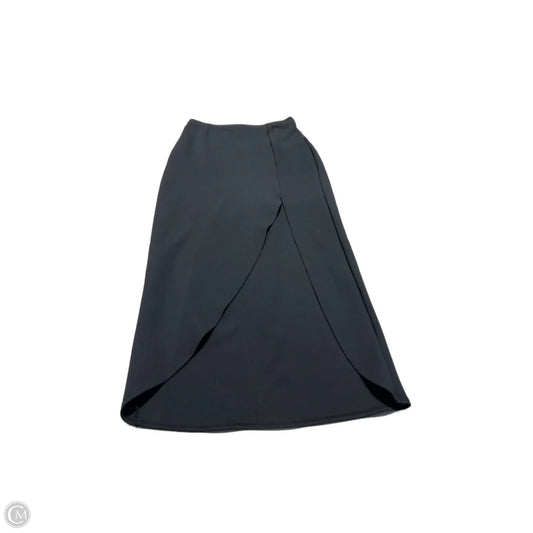 Skirt Midi By Abercrombie And Fitch In Black, Size: Xxs