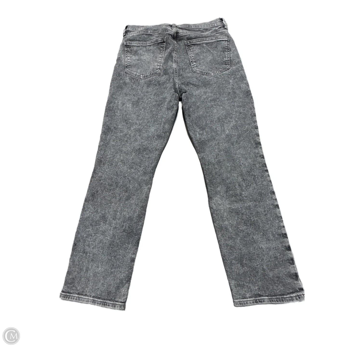 Jeans Straight By Gap In Grey Denim, Size: 12