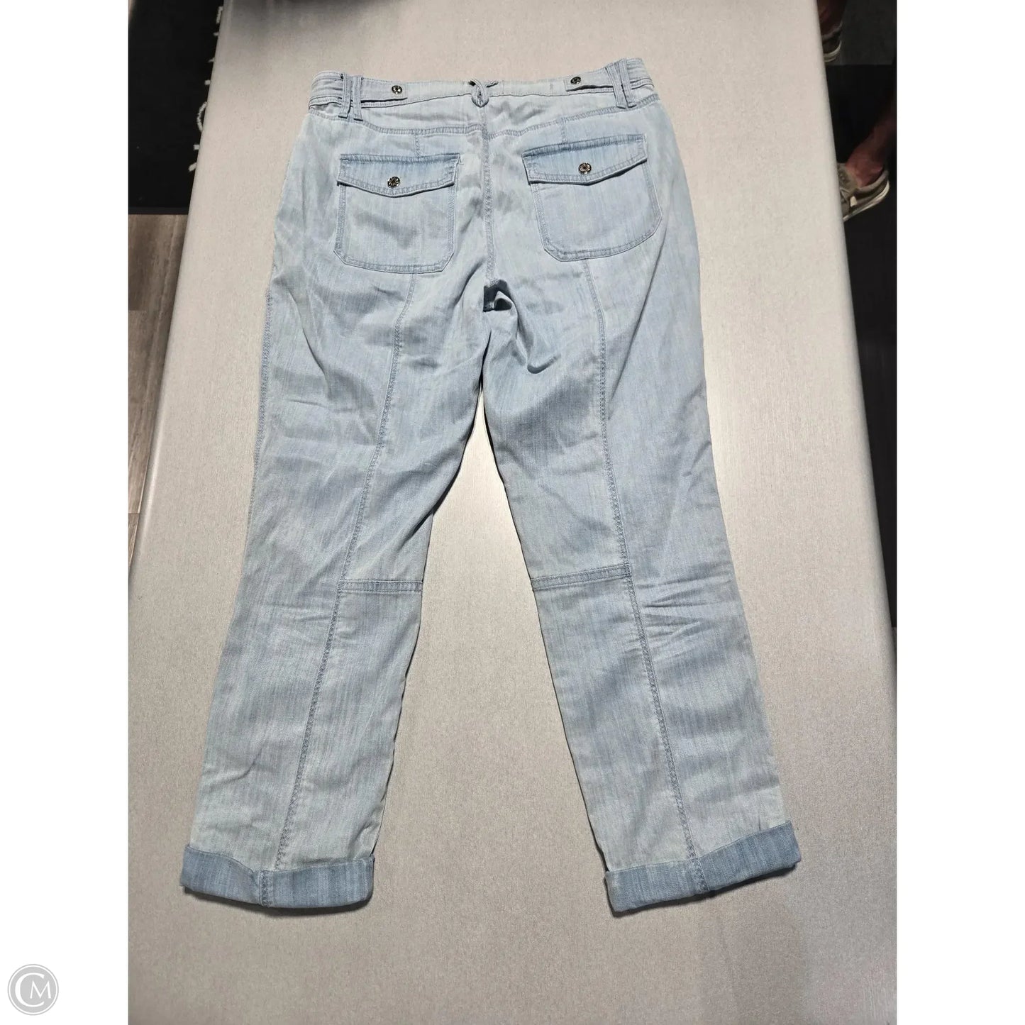 Jeans Cropped By White House Black Market In Blue Denim, Size: 8