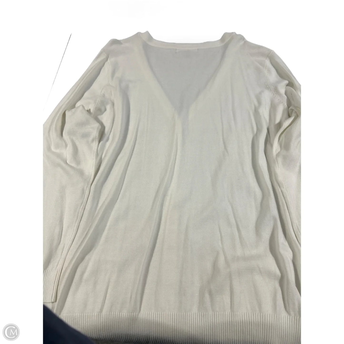 Cardigan By Eloquii In White, Size: 1x