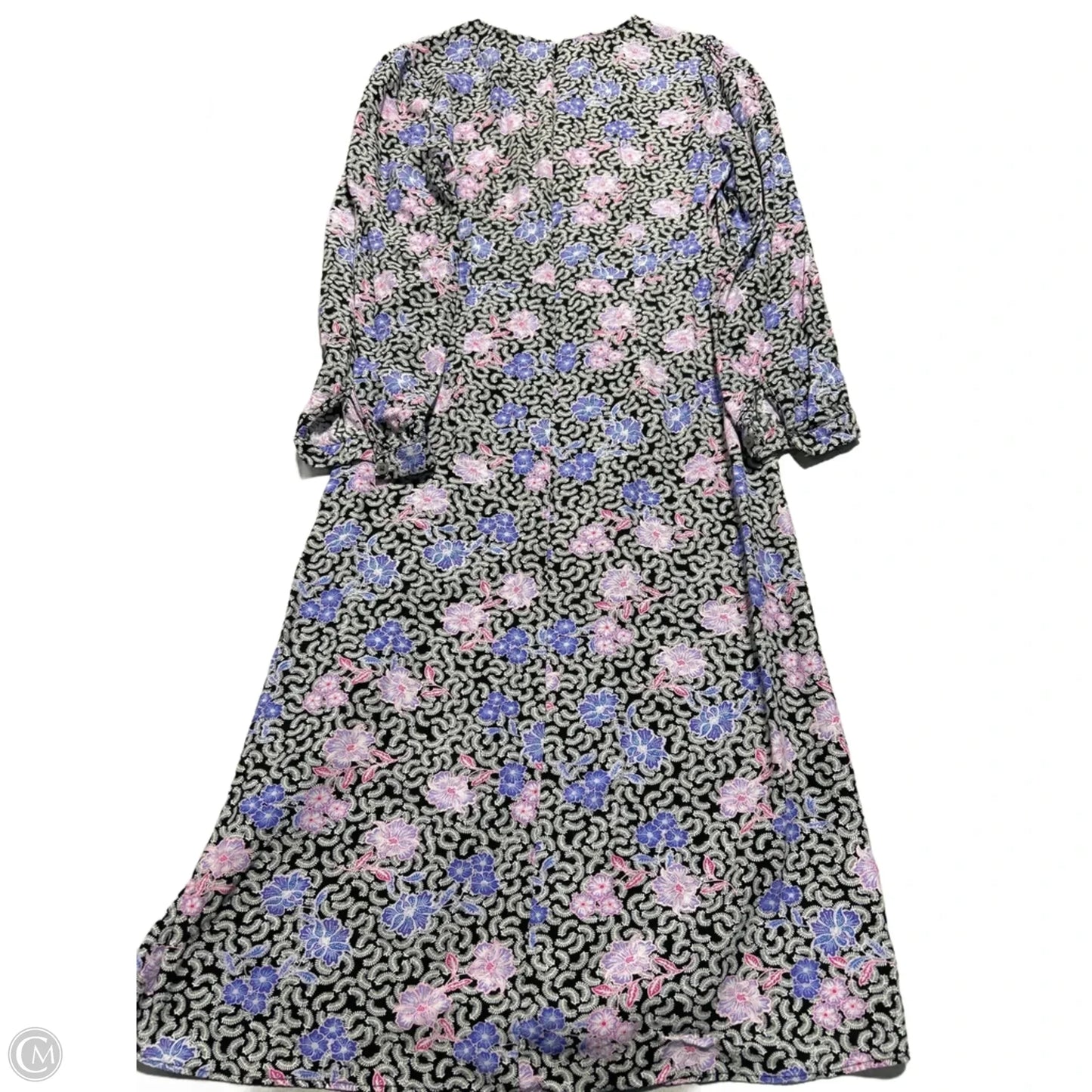 Dress Casual Midi By Loft In Floral Print, Size: M