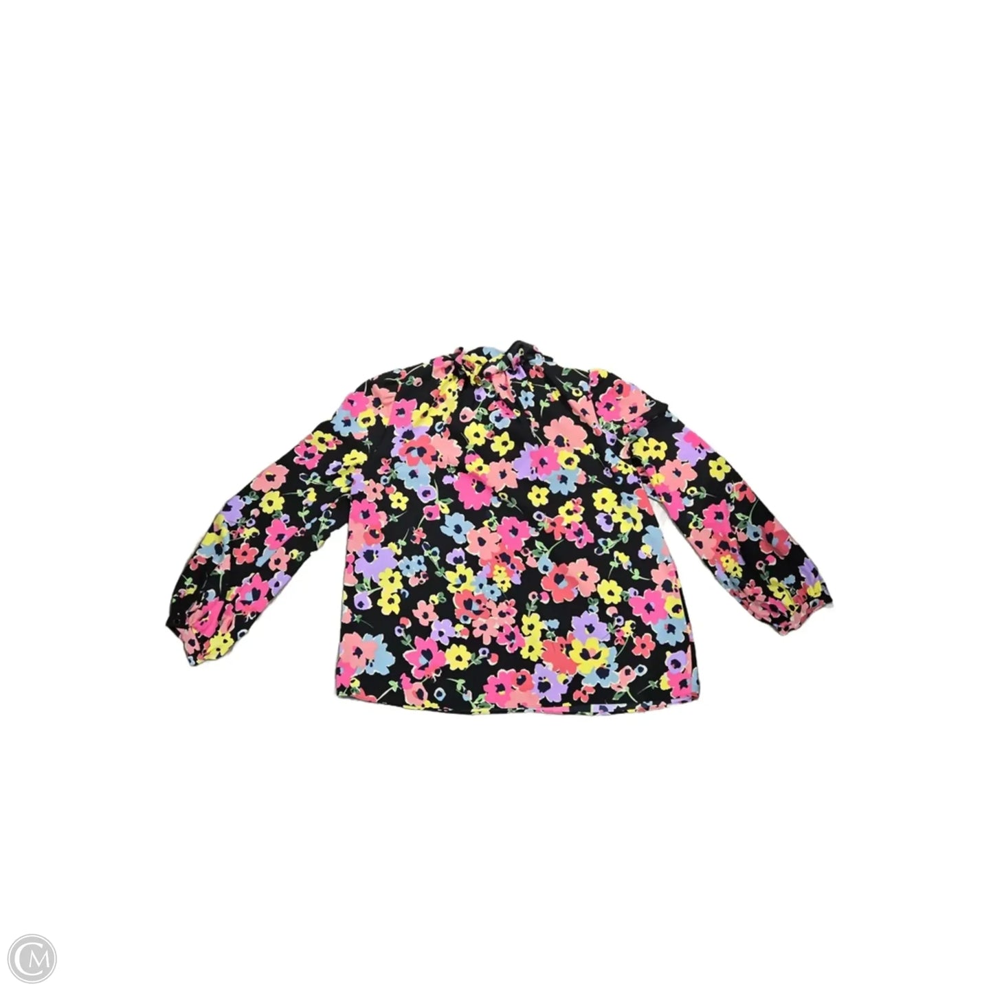 Top Long Sleeve Designer By Kate Spade In Floral Print, Size: Xl
