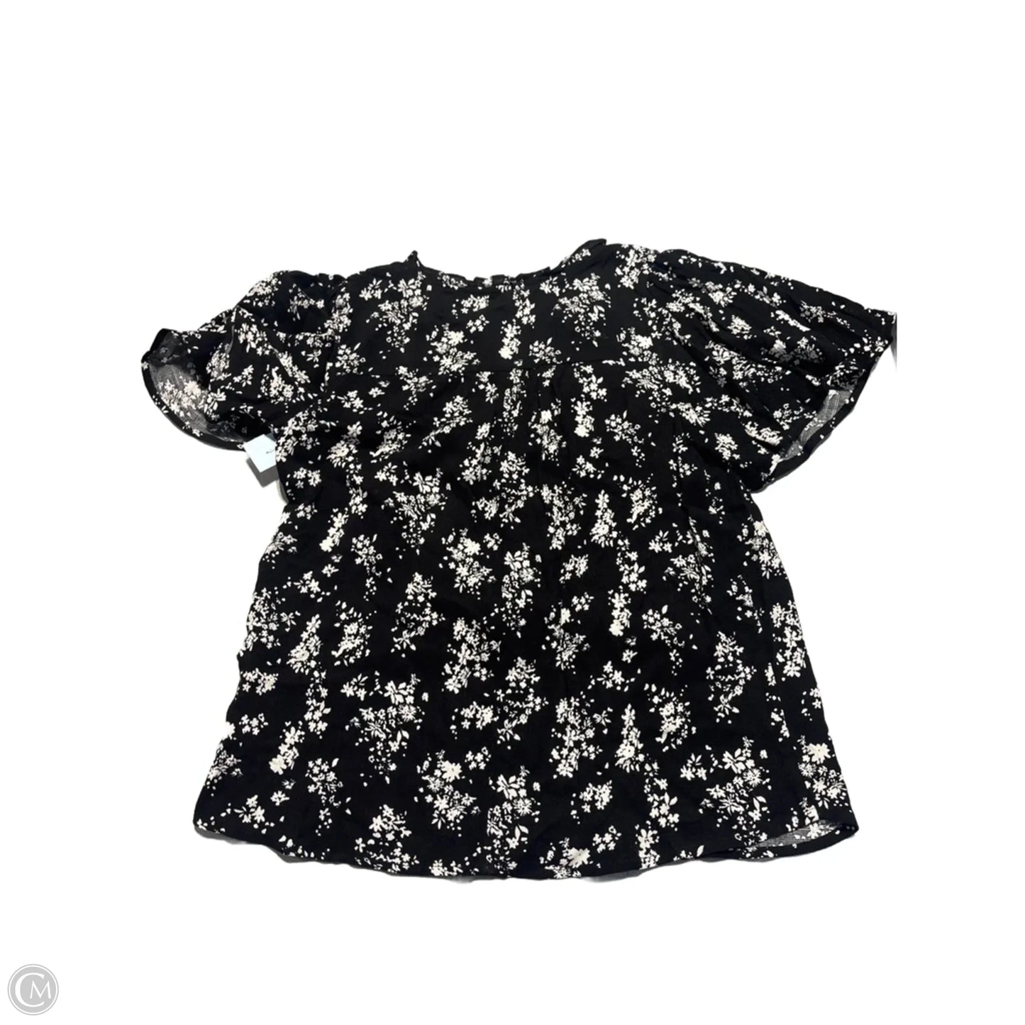 Top Short Sleeve By Maurices In Black & White, Size: Xs