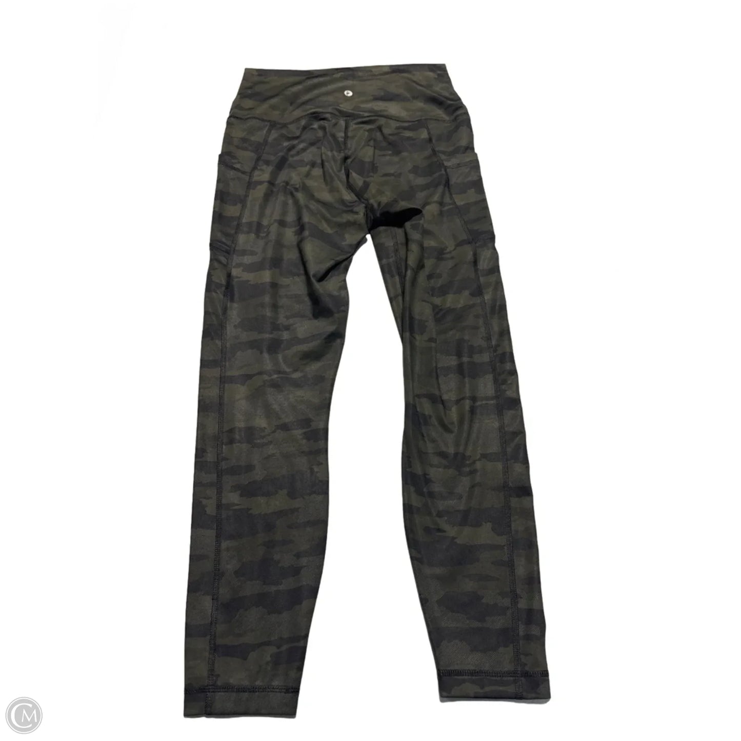 Athletic Leggings By 90 Degrees By Reflex In Camouflage Print, Size: L