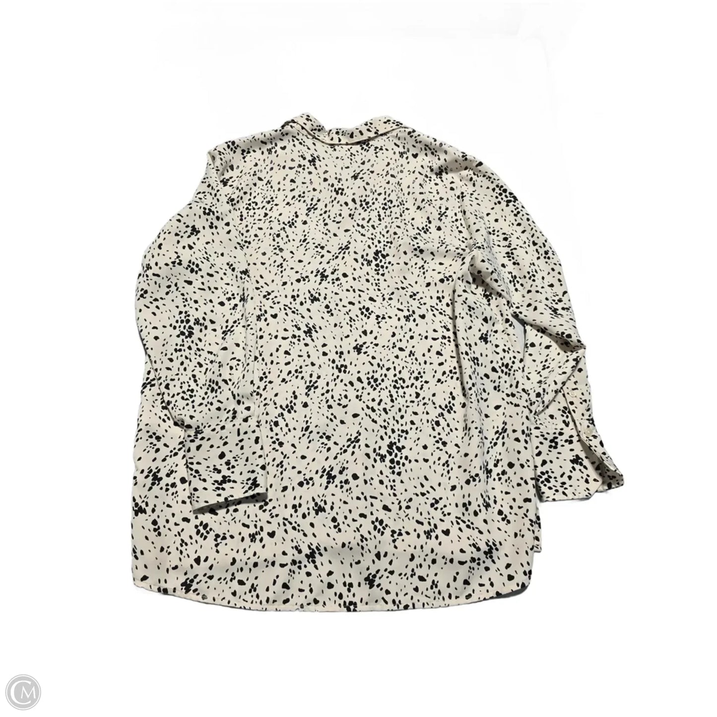 Blouse Long Sleeve By A New Day In Tan, Size: M