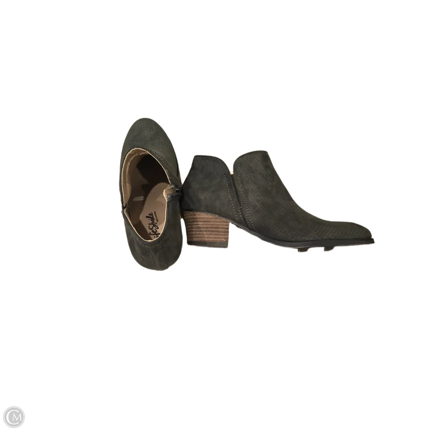 Boots Ankle Heels By Life Stride In Green, Size: 8
