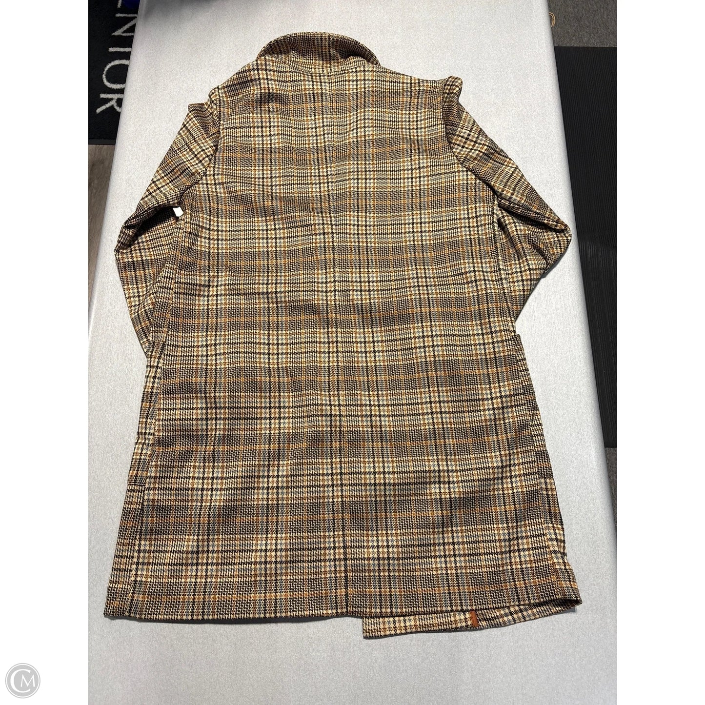 Blazer By Philosophy In Plaid Pattern, Size: M