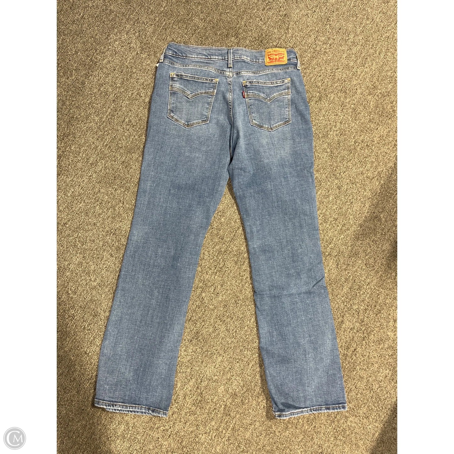 Jeans Boot Cut By Levis In Blue Denim, Size: 10