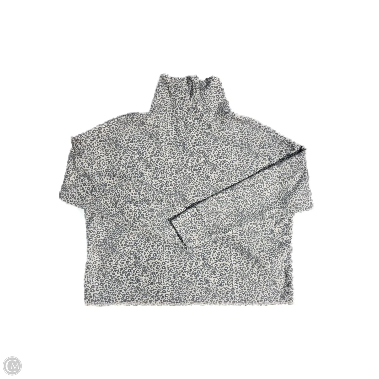 Top Long Sleeve By American Eagle In Animal Print, Size: M