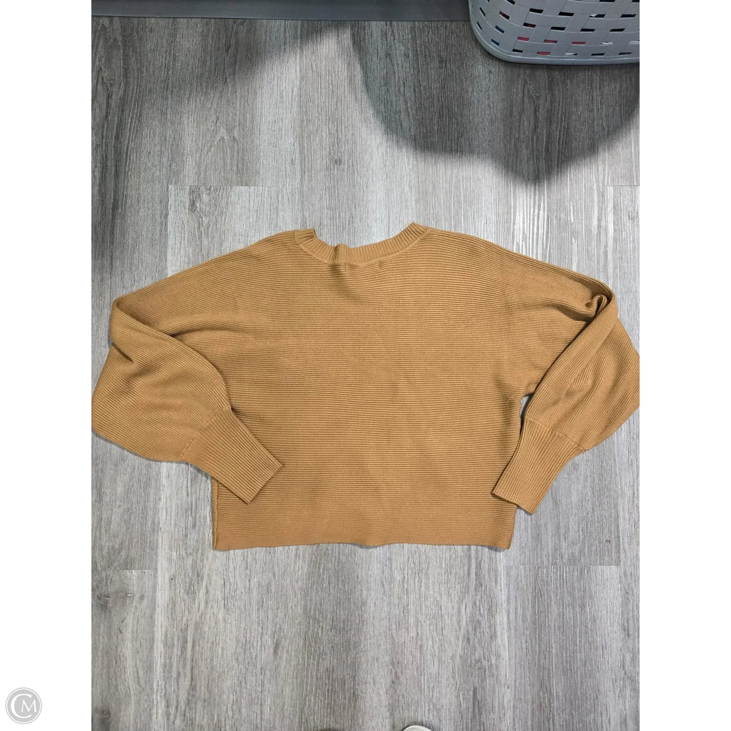 Top Long Sleeve By Pink Rose In Brown, Size: L