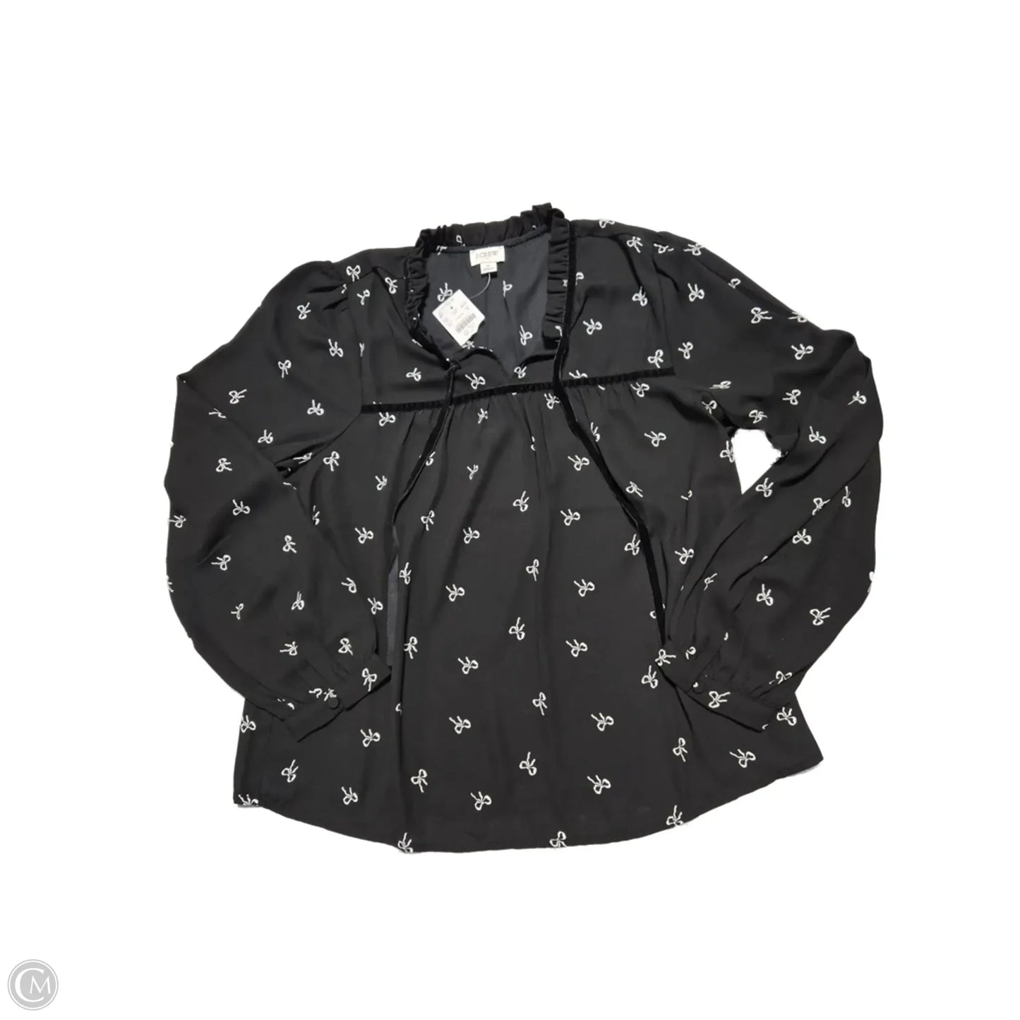 Top Long Sleeve By J. Crew In Black, Size: M