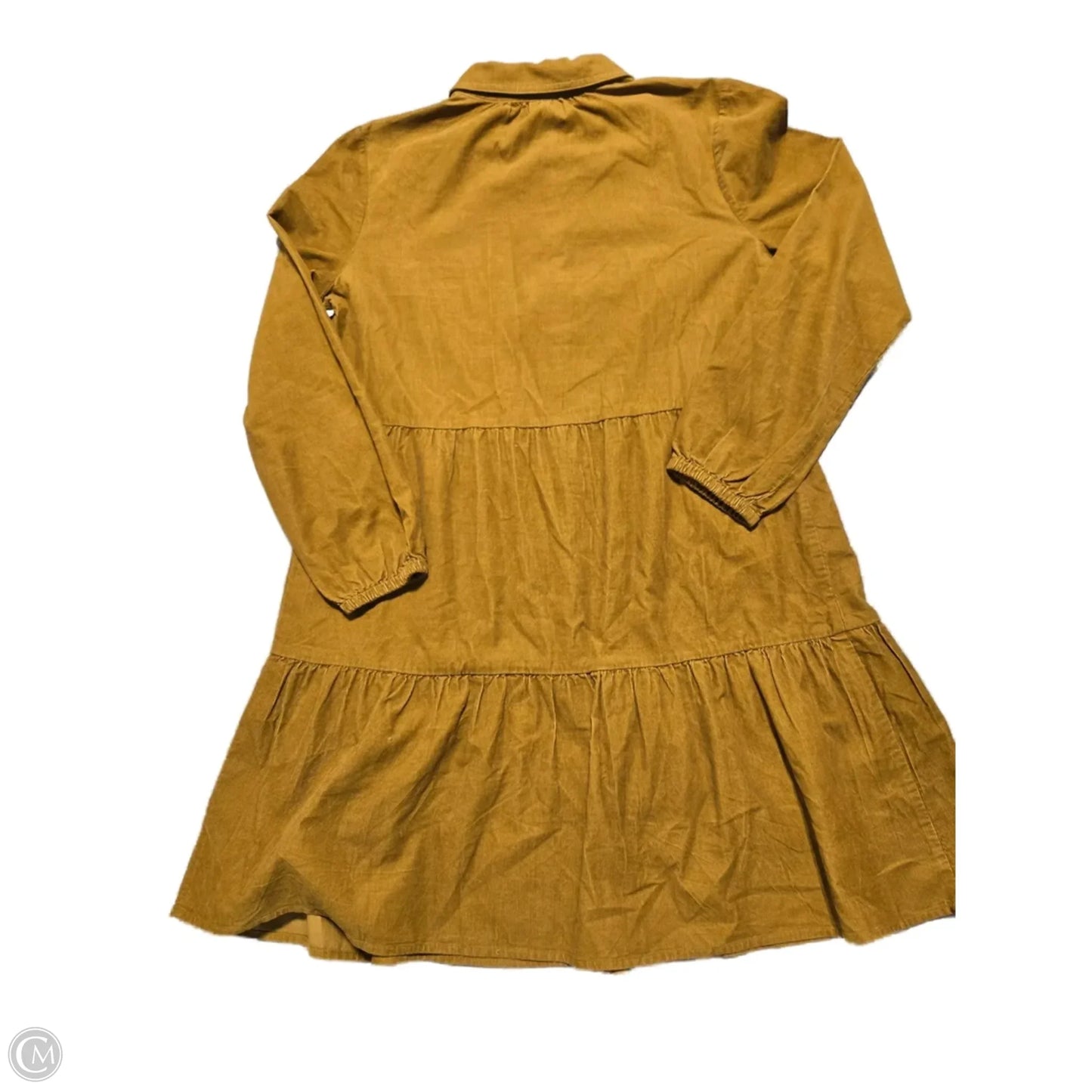 Dress Casual Midi By J. Crew In Yellow, Size: L