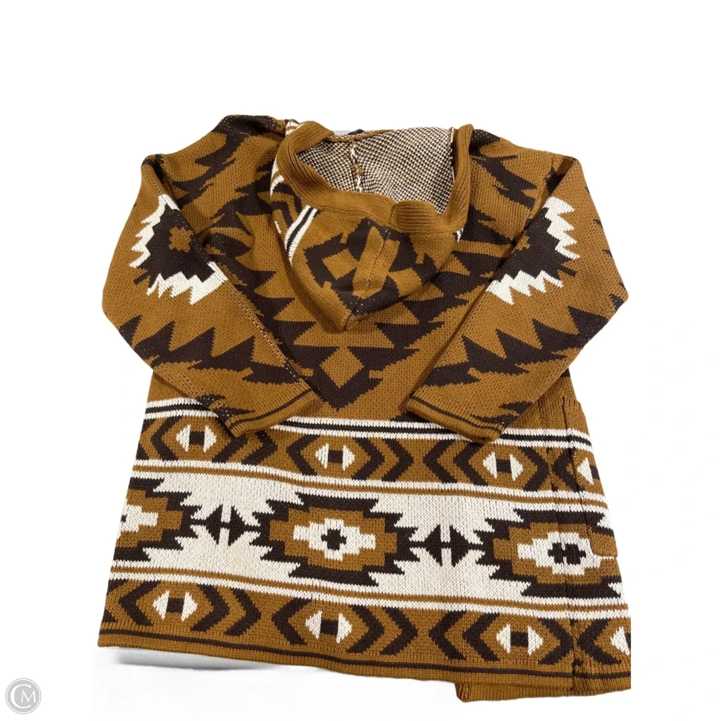 Cardigan By Lucky Brand In Brown, Size: M