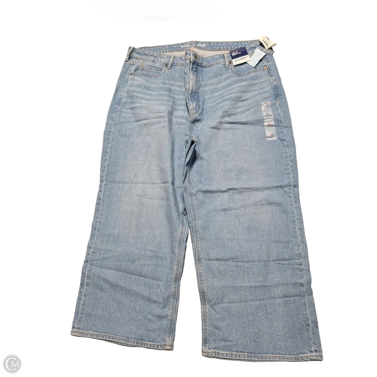 Jeans Wide Leg By Old Navy In Blue Denim, Size: 22