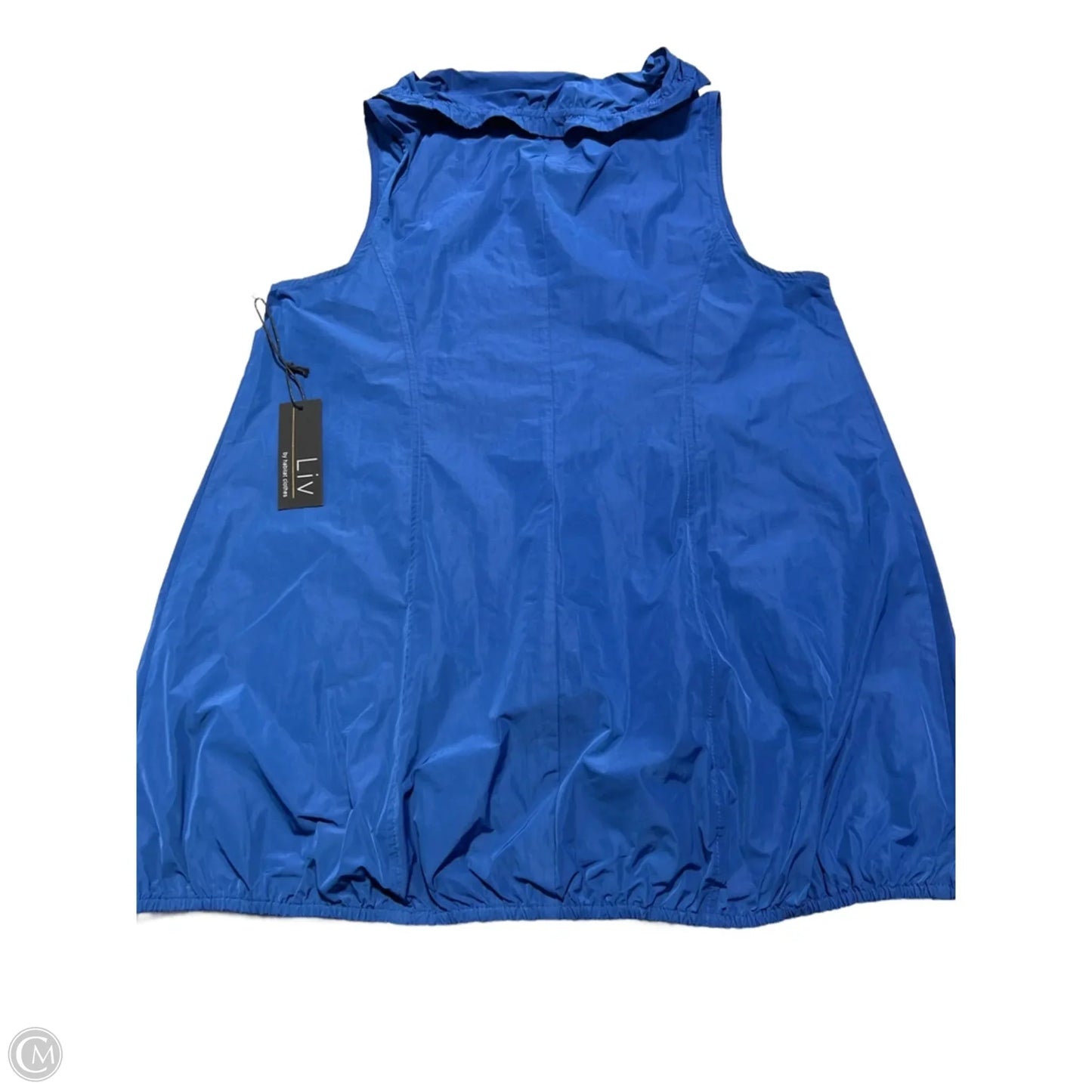 Jacket Windbreaker By Habitat In Blue, Size: S