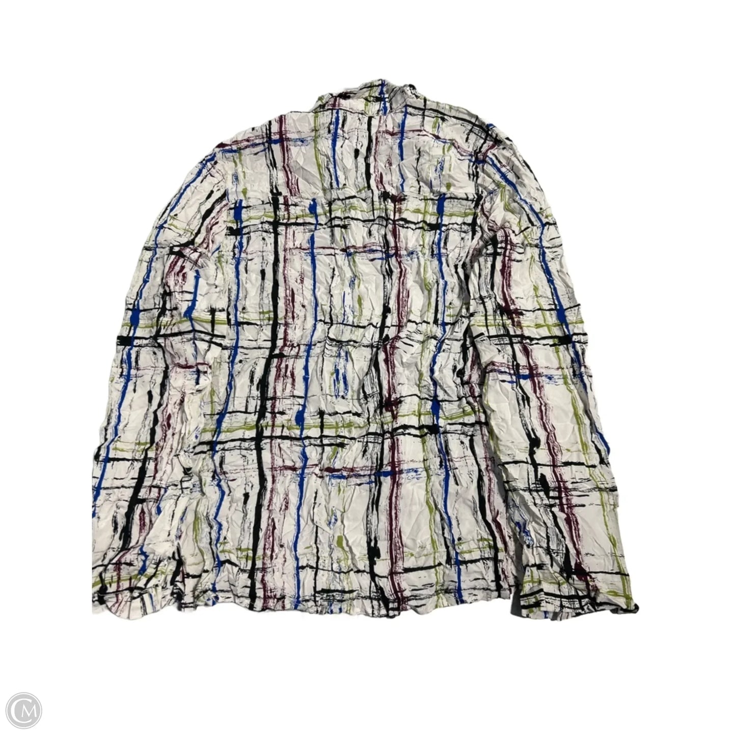 Top Long Sleeve By Habitat In Plaid Pattern, Size: S