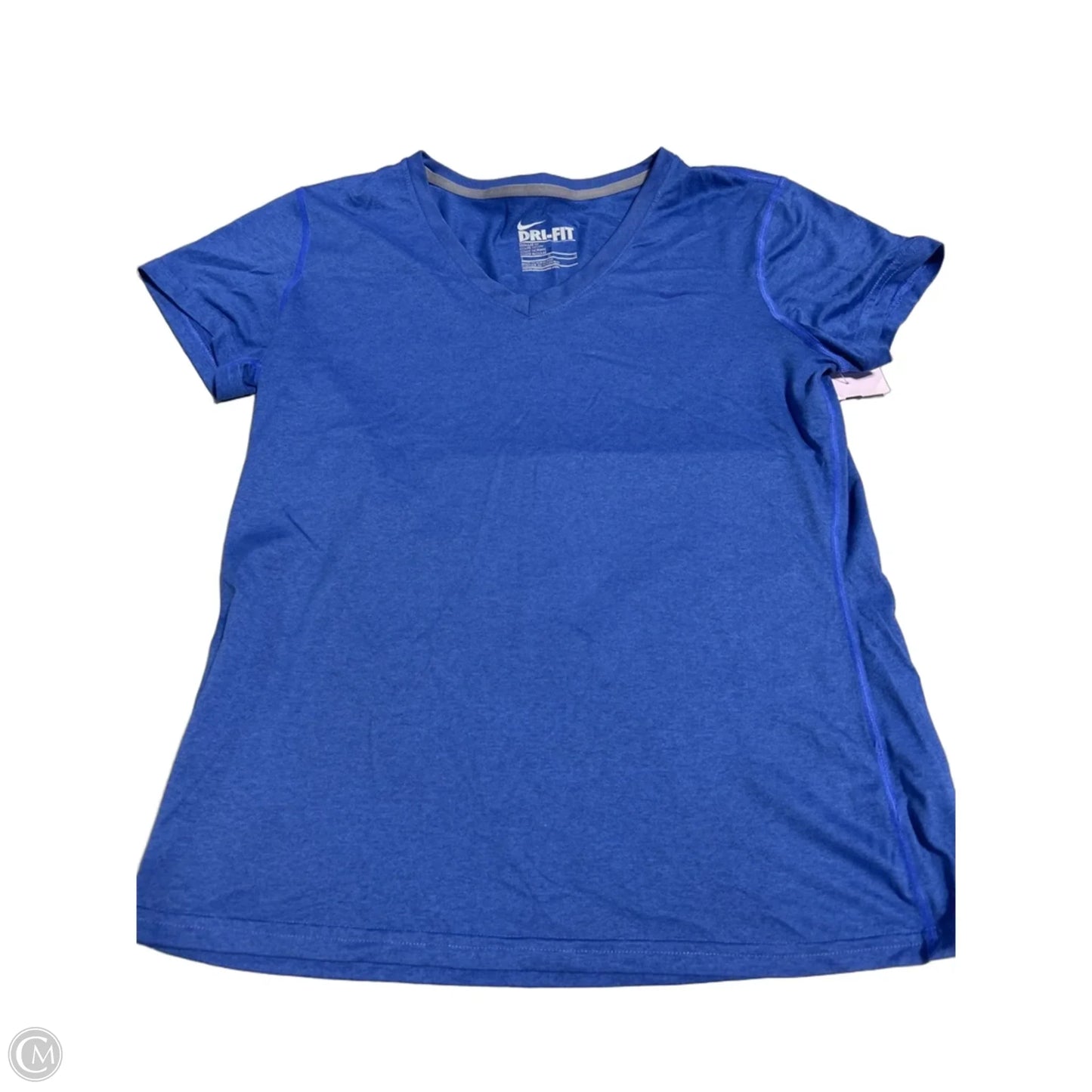 Top Short Sleeve By Nike In Blue, Size: L