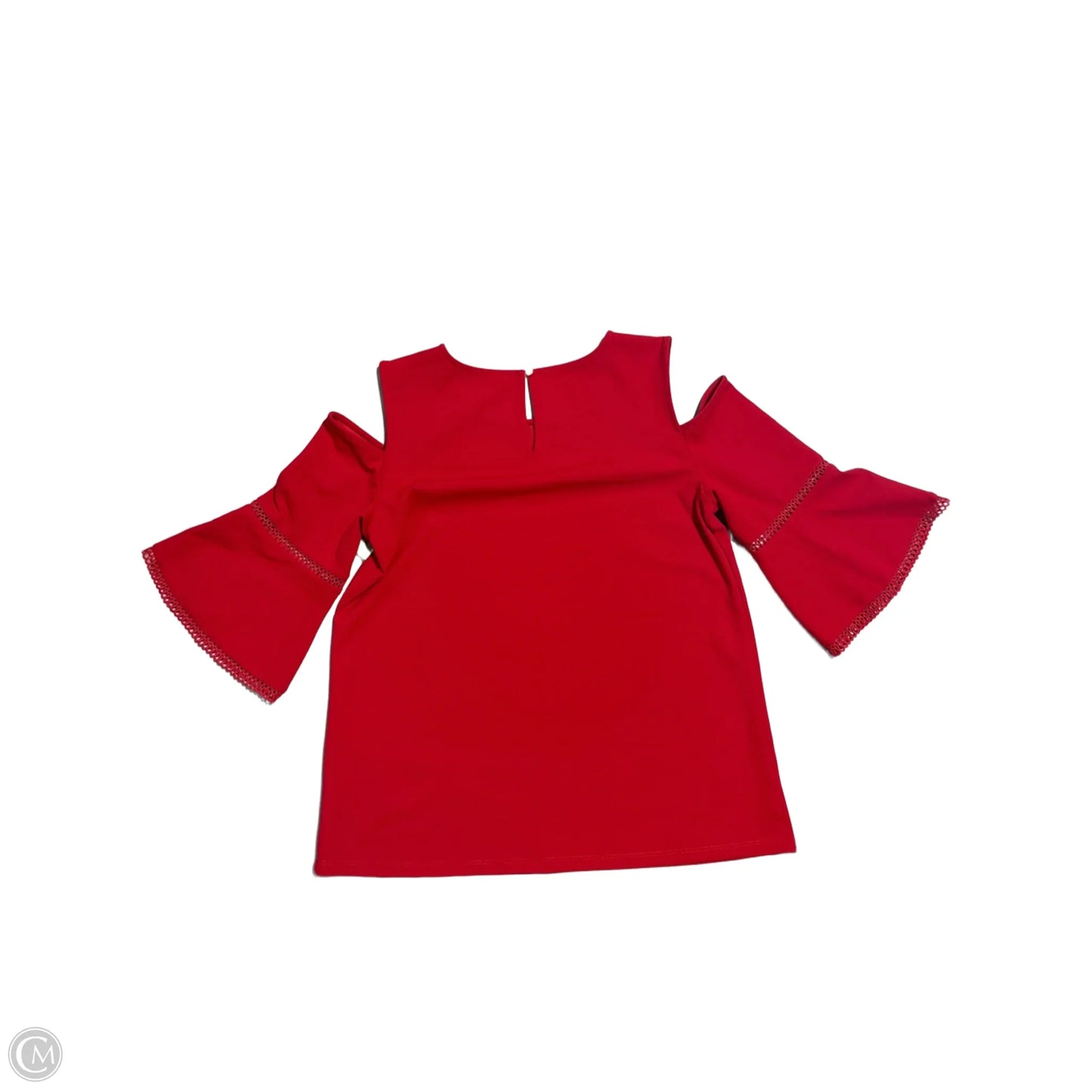 Top Short Sleeve By Ann Taylor In Red, Size: S