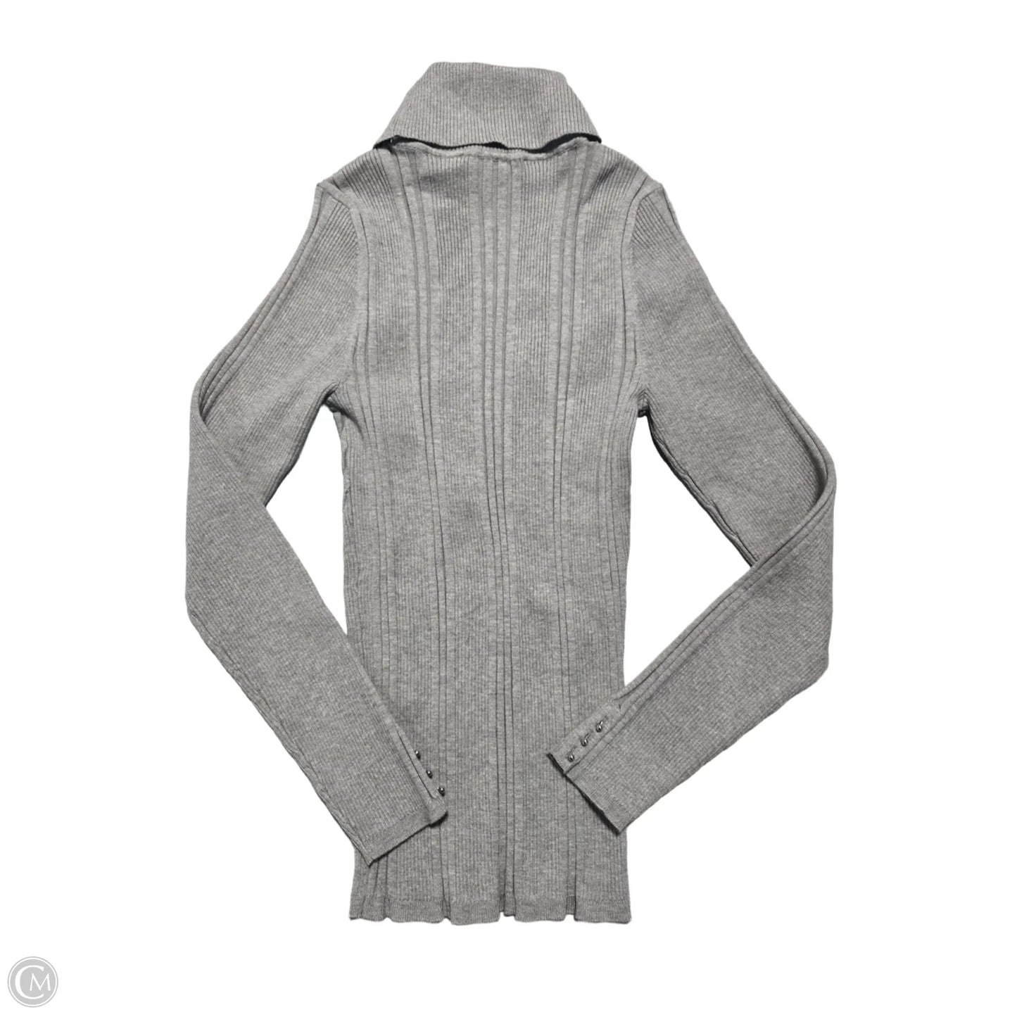 Top Long Sleeve By White House Black Market In Grey, Size: M