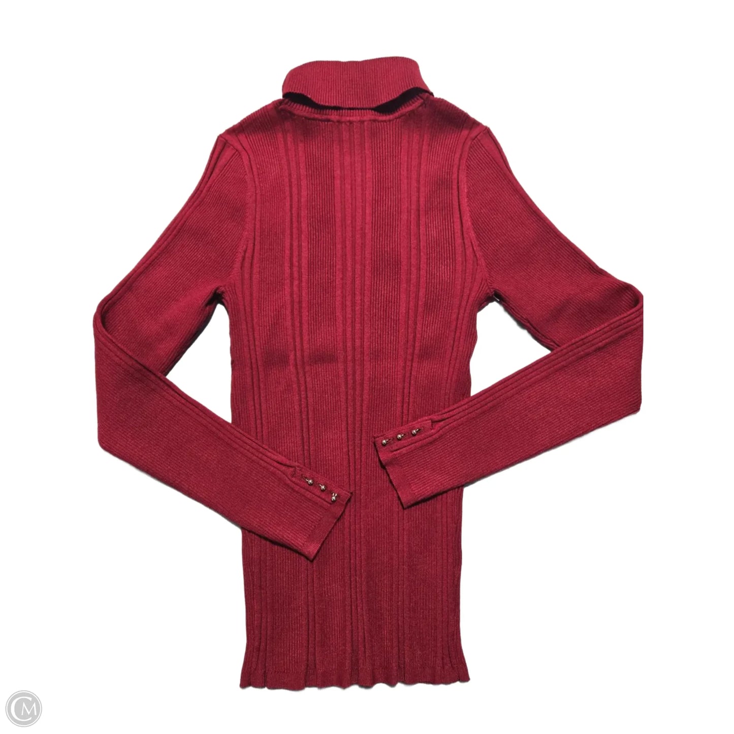 Top Long Sleeve By White House Black Market In Red, Size: M