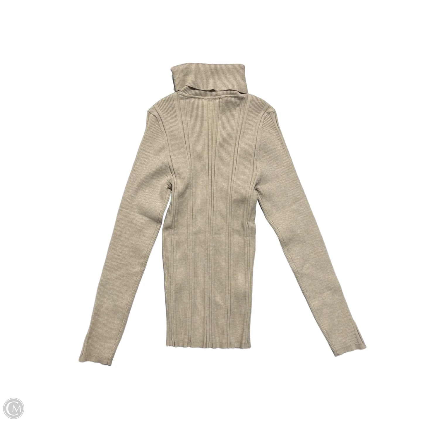 Top Long Sleeve By White House Black Market In Tan, Size: M