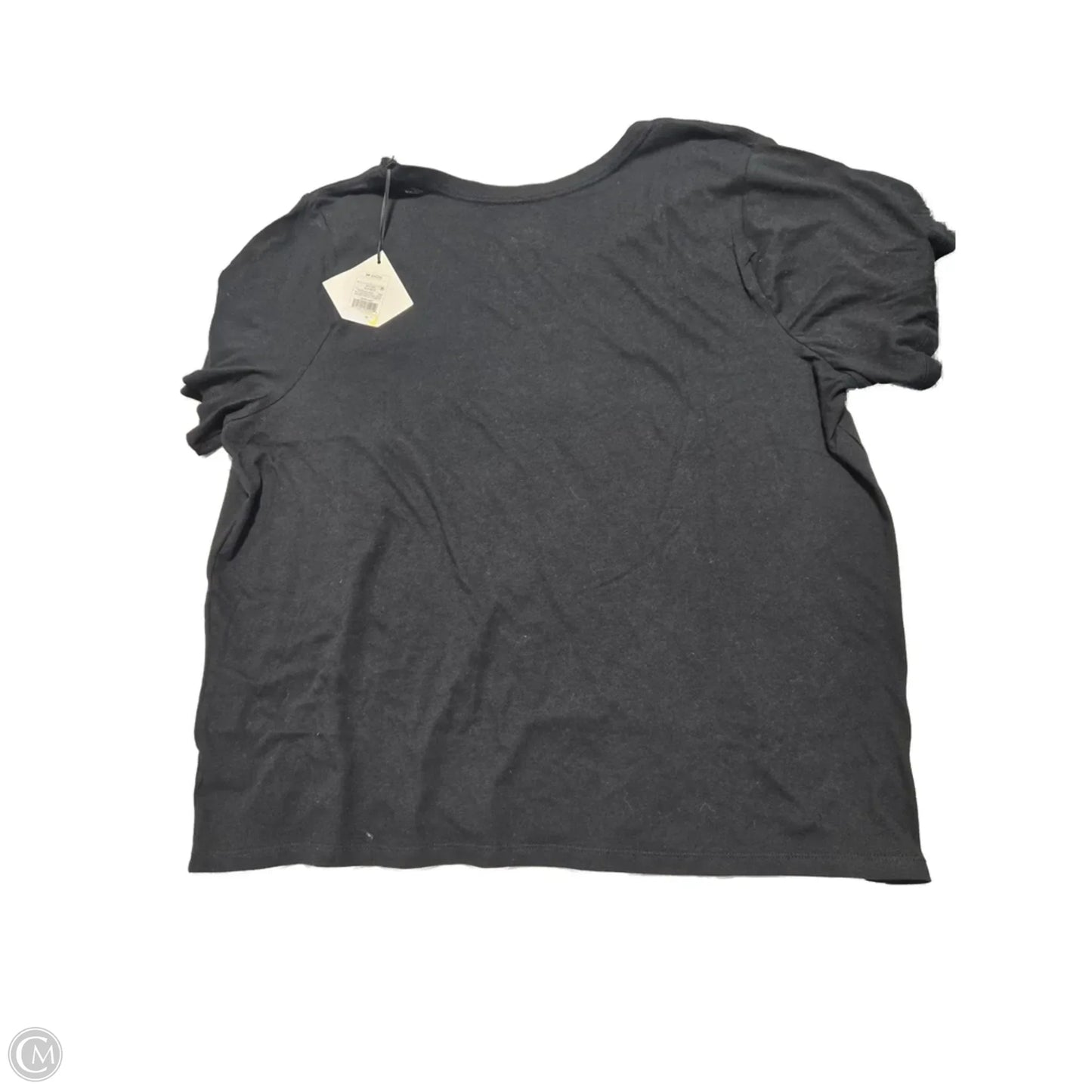 Top Short Sleeve By Ava & Viv In Black, Size: 3x